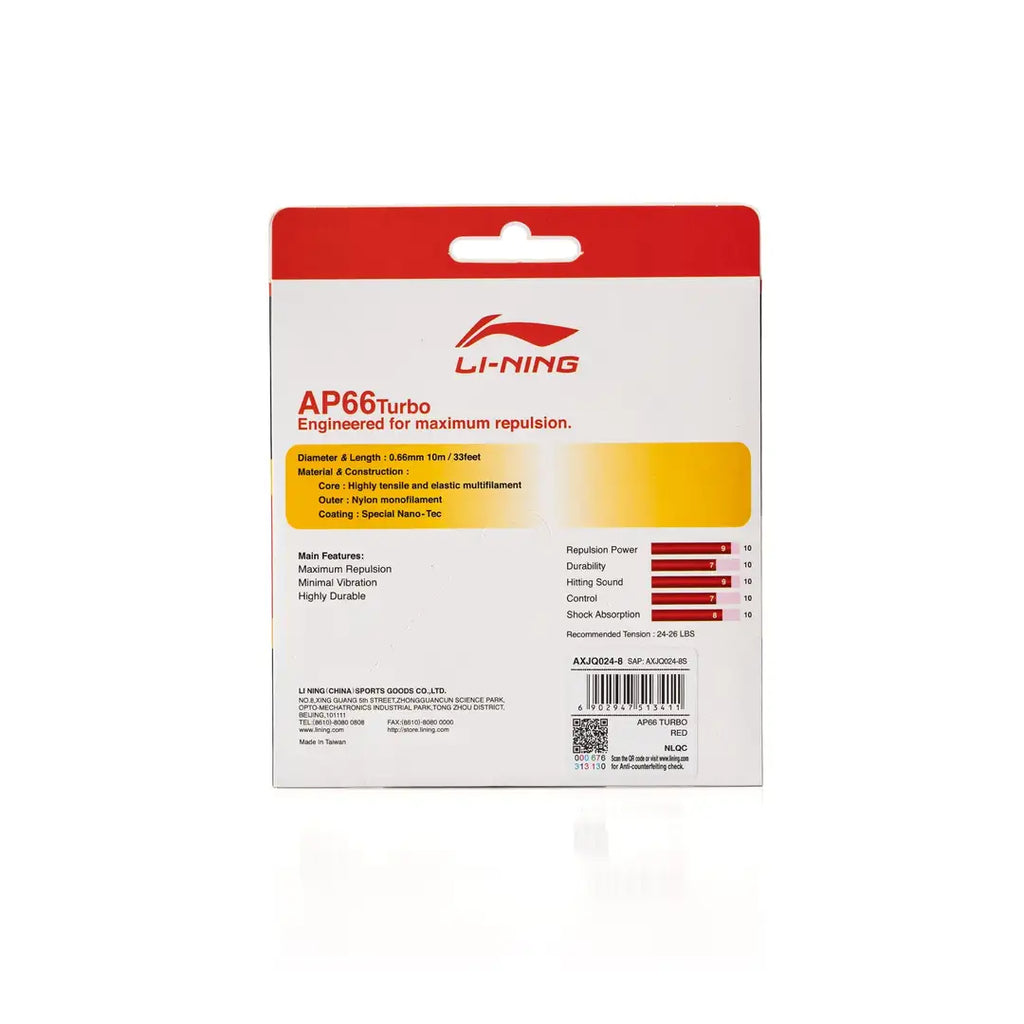 Li-Ning AP-66 Turbo Badminton String-The Racquet Shop-Shop Online in UAE, Saudi Arabia, Kuwait, Oman, Bahrain and Qatar