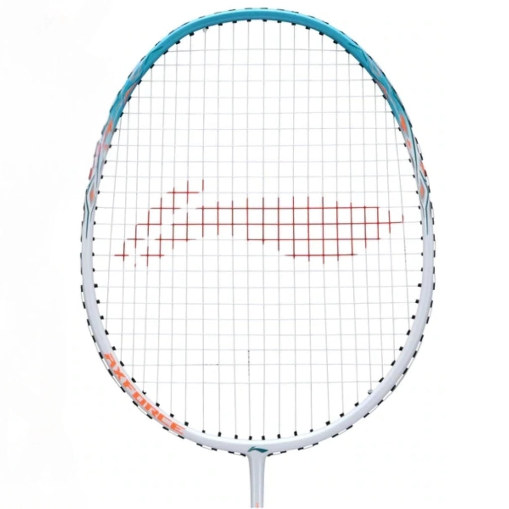 Li-Ning Axforce 9 Badminton Racquet (White/Blue)-The Racquet Shop-Shop Online in UAE, Saudi Arabia, Kuwait, Oman, Bahrain and Qatar