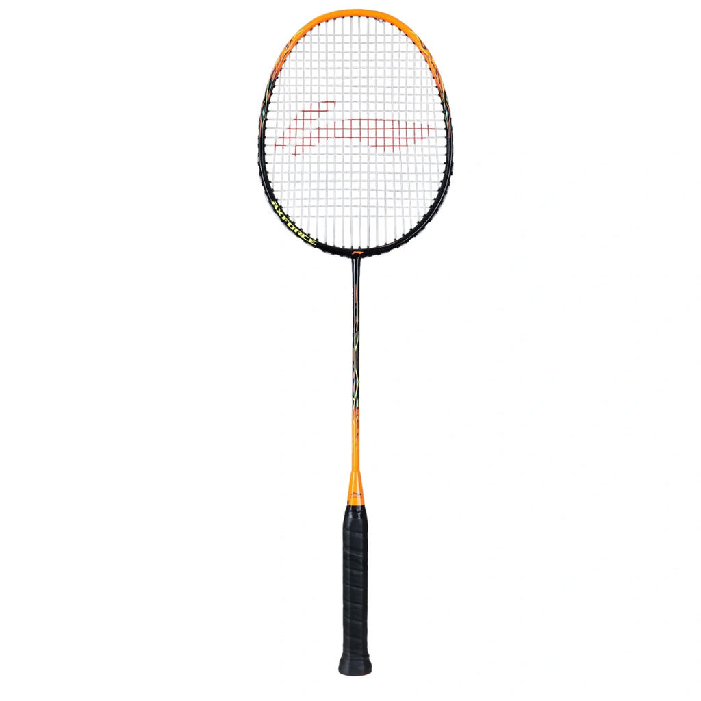 Li-Ning Axforce 9 Badminton Racquet (Black/Orange)-The Racquet Shop-Shop Online in UAE, Saudi Arabia, Kuwait, Oman, Bahrain and Qatar