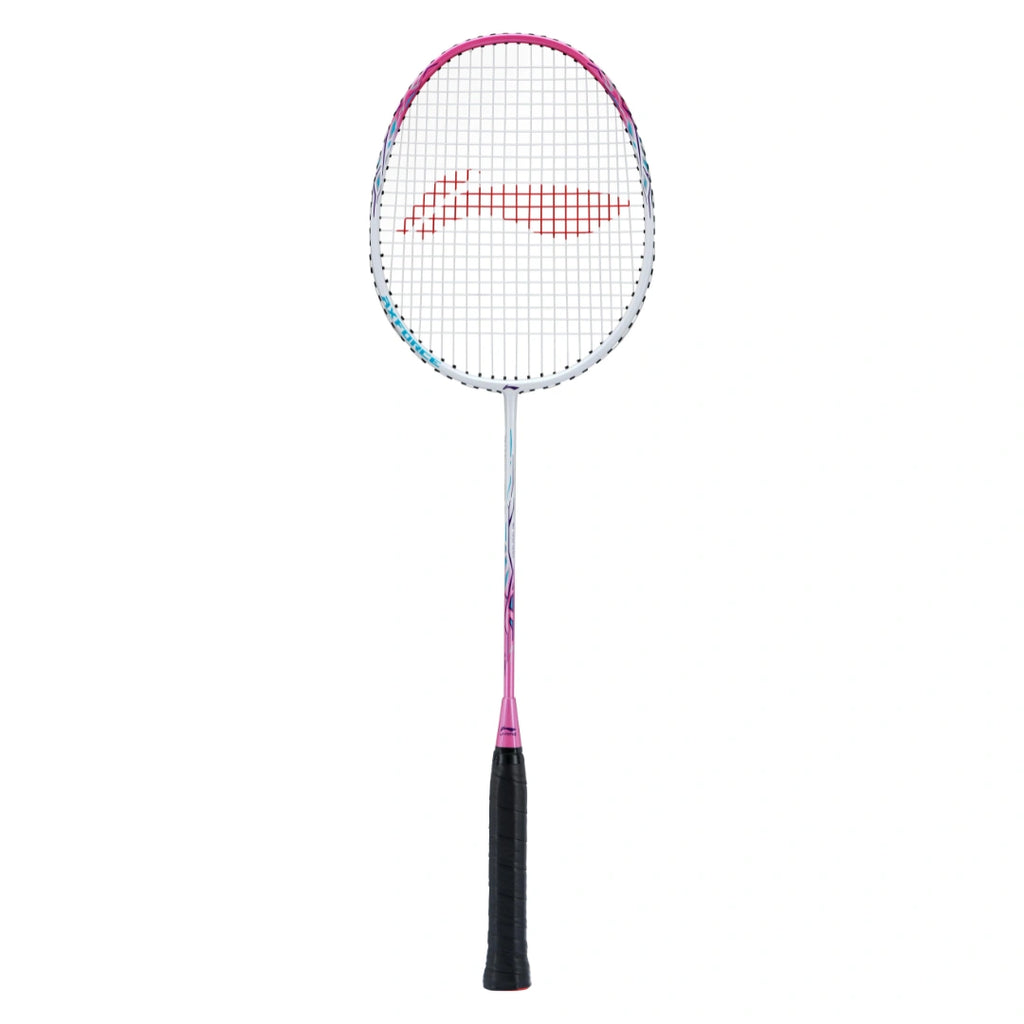 Li-Ning Axforce 9 Badminton Racquet (White/Pink)-The Racquet Shop-Shop Online in UAE, Saudi Arabia, Kuwait, Oman, Bahrain and Qatar