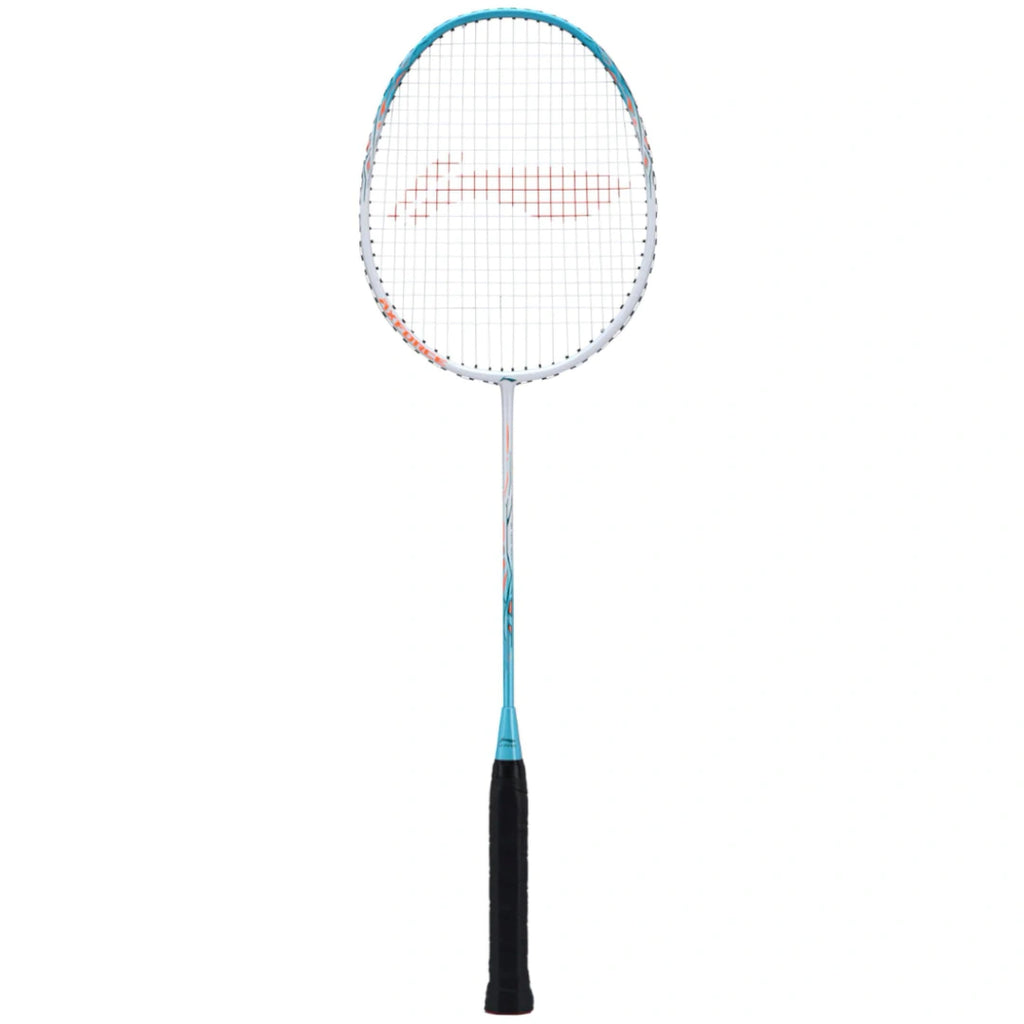 Li-Ning Axforce 9 Badminton Racquet (White/Blue)-The Racquet Shop-Shop Online in UAE, Saudi Arabia, Kuwait, Oman, Bahrain and Qatar