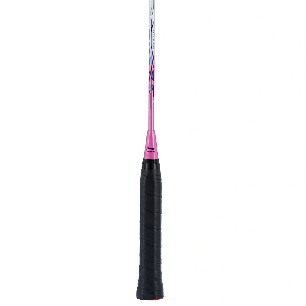 Li-Ning Axforce 9 Badminton Racquet (White/Pink)-The Racquet Shop-Shop Online in UAE, Saudi Arabia, Kuwait, Oman, Bahrain and Qatar