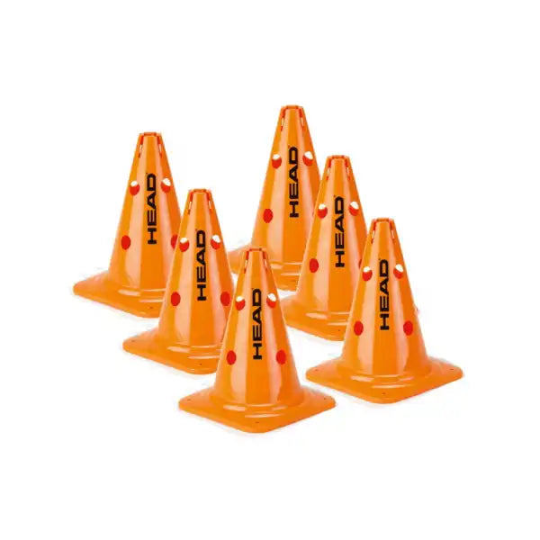 Head Big Cones (6 Pack)-The Racquet Shop-Shop Online in UAE, Saudi Arabia, Kuwait, Oman, Bahrain and Qatar