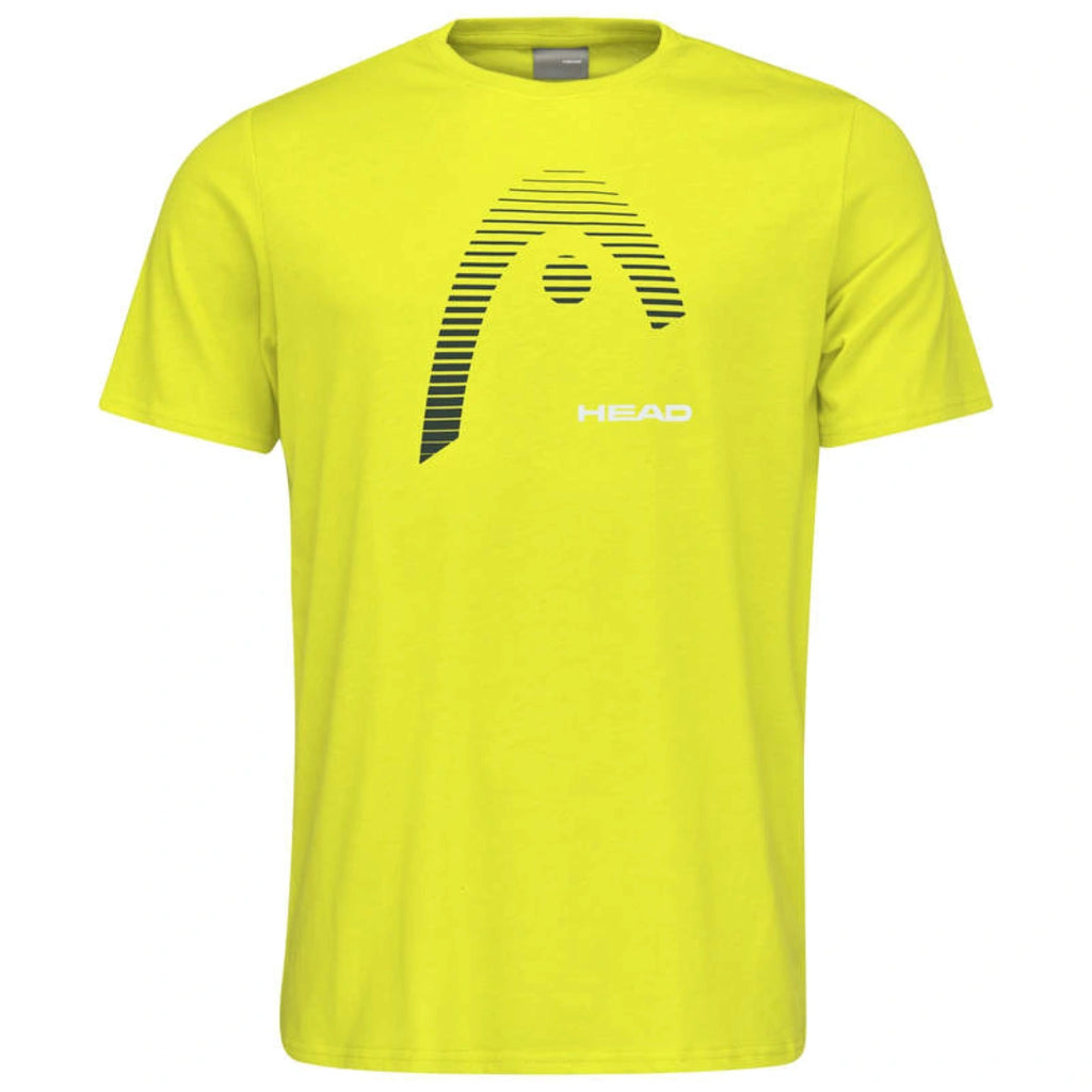 Head Club Carl T-Shirt Men Yellow-The Racquet Shop-Shop Online in UAE, Saudi Arabia, Kuwait, Oman, Bahrain and Qatar