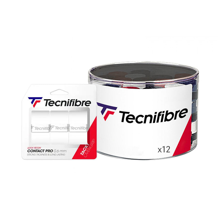 Tecnifibre Contact Pro Grip (Box of 12)-The Racquet Shop-Shop Online in UAE, Saudi Arabia, Kuwait, Oman, Bahrain and Qatar