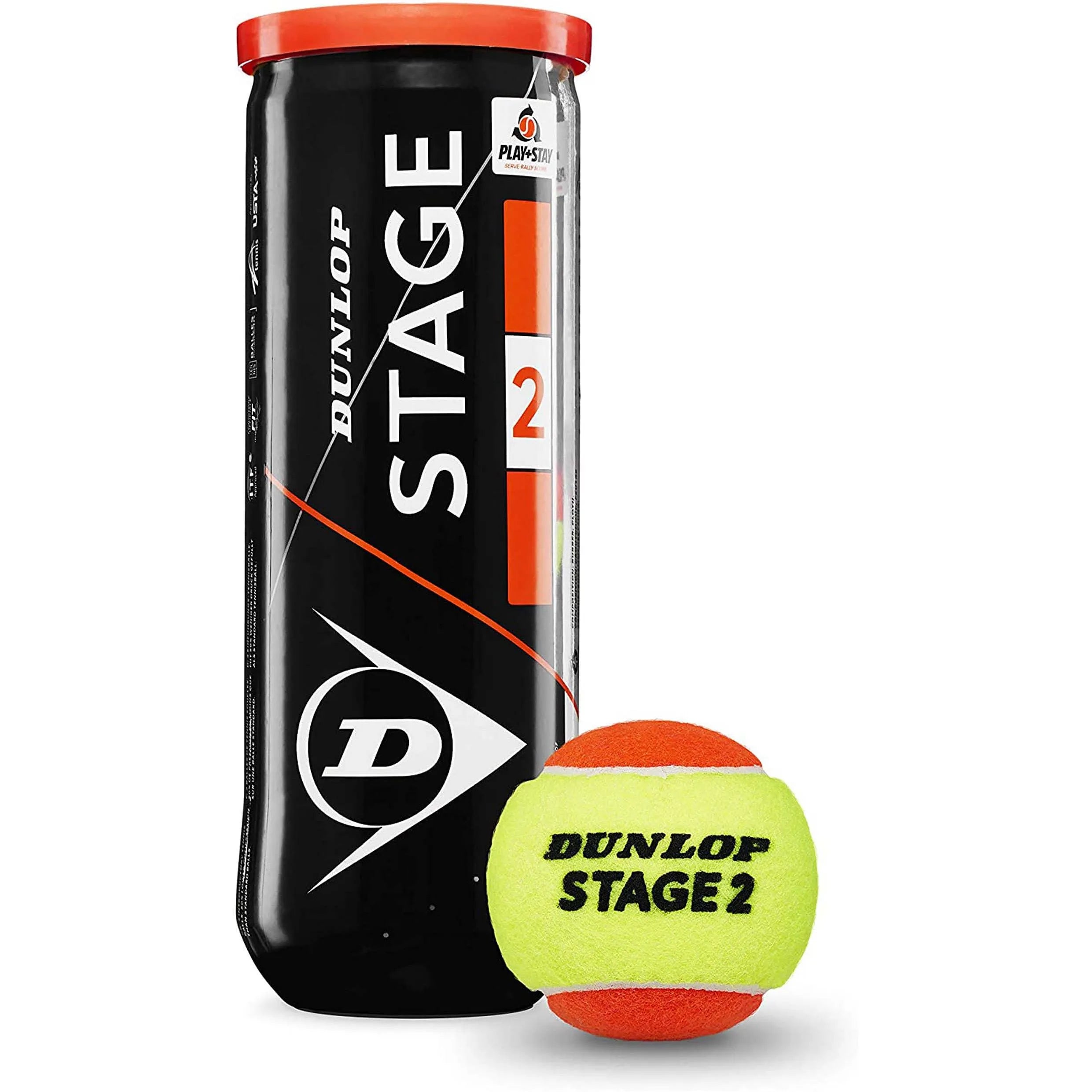 Dunlop Stage 2 Orange Tennis Ball-The Racquet Shop-Shop Online in UAE, Saudi Arabia, Kuwait, Oman, Bahrain and Qatar