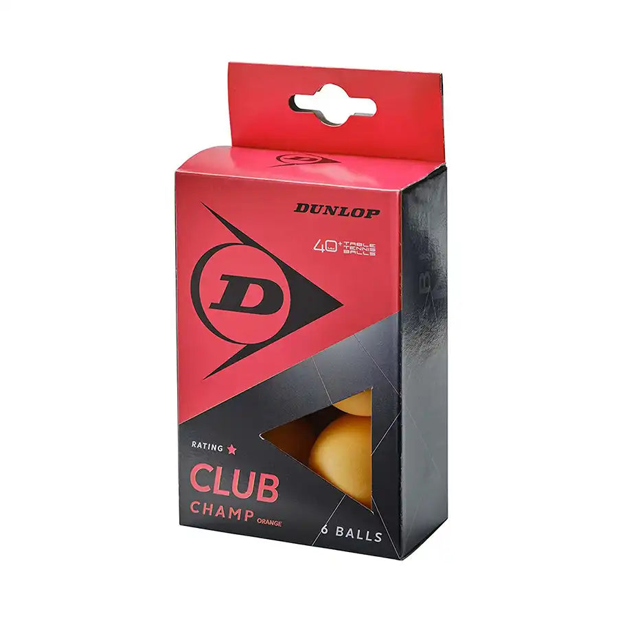 Dunlop 40+ Club Champ Table Tennis Balls - 6 Pack-The Racquet Shop-Shop Online in UAE, Saudi Arabia, Kuwait, Oman, Bahrain and Qatar