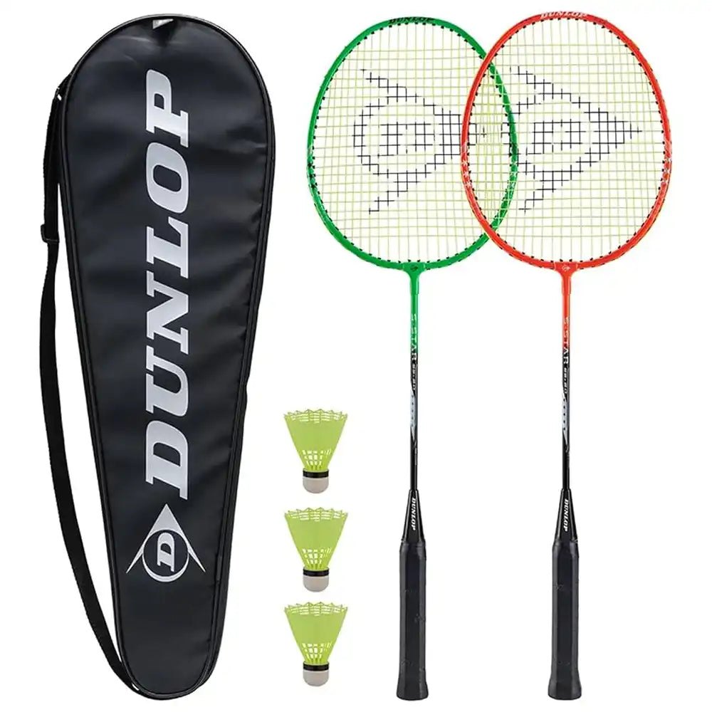 Dunlop S-Star SSx 2.0 Badminton Racquet Set for 2-The Racquet Shop-Shop Online in UAE, Saudi Arabia, Kuwait, Oman, Bahrain and Qatar