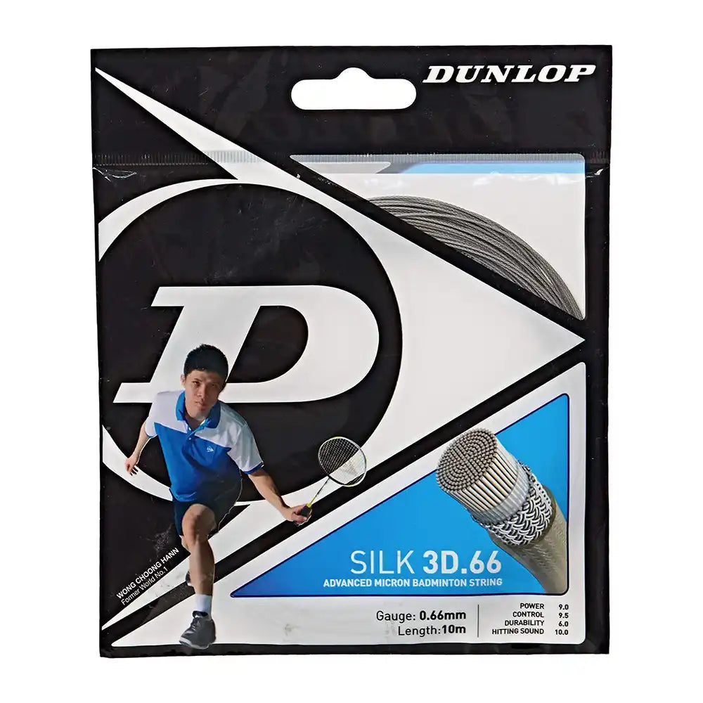 Dunlop Silk 3D.66 Badminton String-The Racquet Shop-Shop Online in UAE, Saudi Arabia, Kuwait, Oman, Bahrain and Qatar