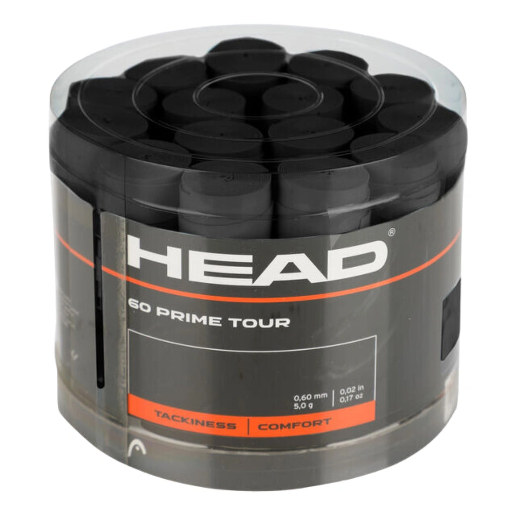 Head Prime Tour Tennis Overgrip (60 Pack)-The Racquet Shop-Shop Online in UAE, Saudi Arabia, Kuwait, Oman, Bahrain and Qatar