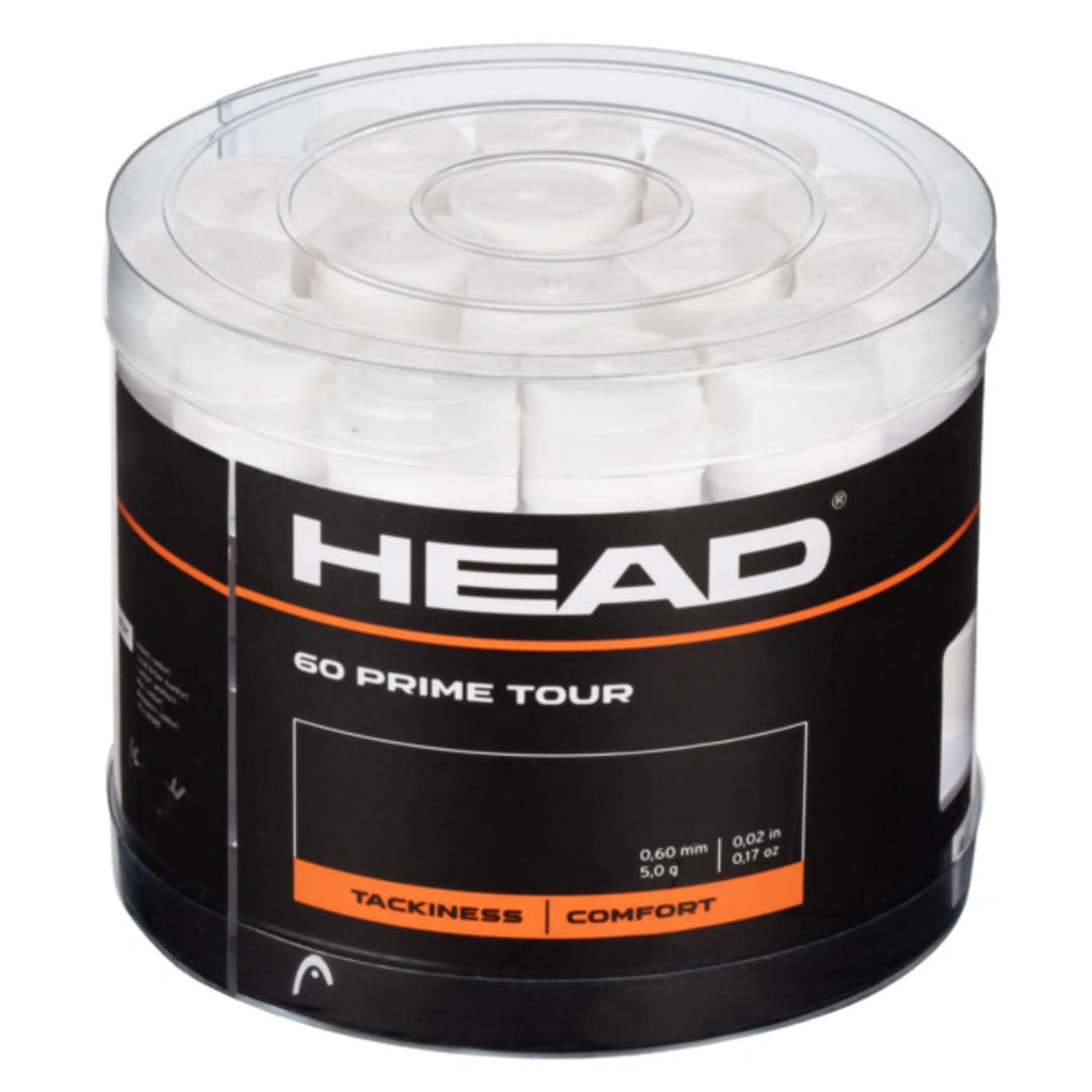 Head Prime Tour Tennis Overgrip (60 Pack)-The Racquet Shop-Shop Online in UAE, Saudi Arabia, Kuwait, Oman, Bahrain and Qatar