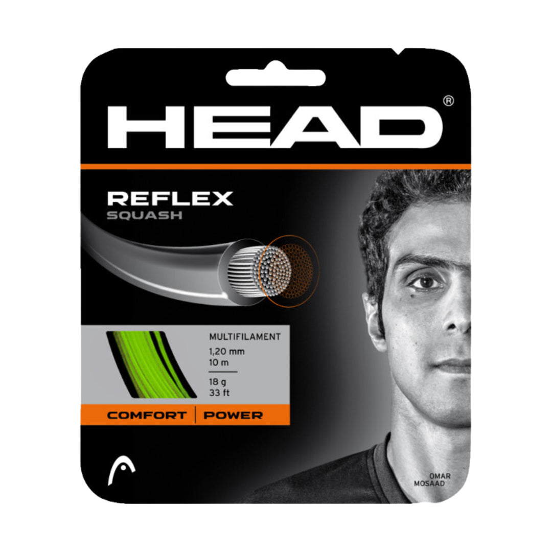 Head Reflex Squash String - Green-The Racquet Shop-Shop Online in UAE, Saudi Arabia, Kuwait, Oman, Bahrain and Qatar