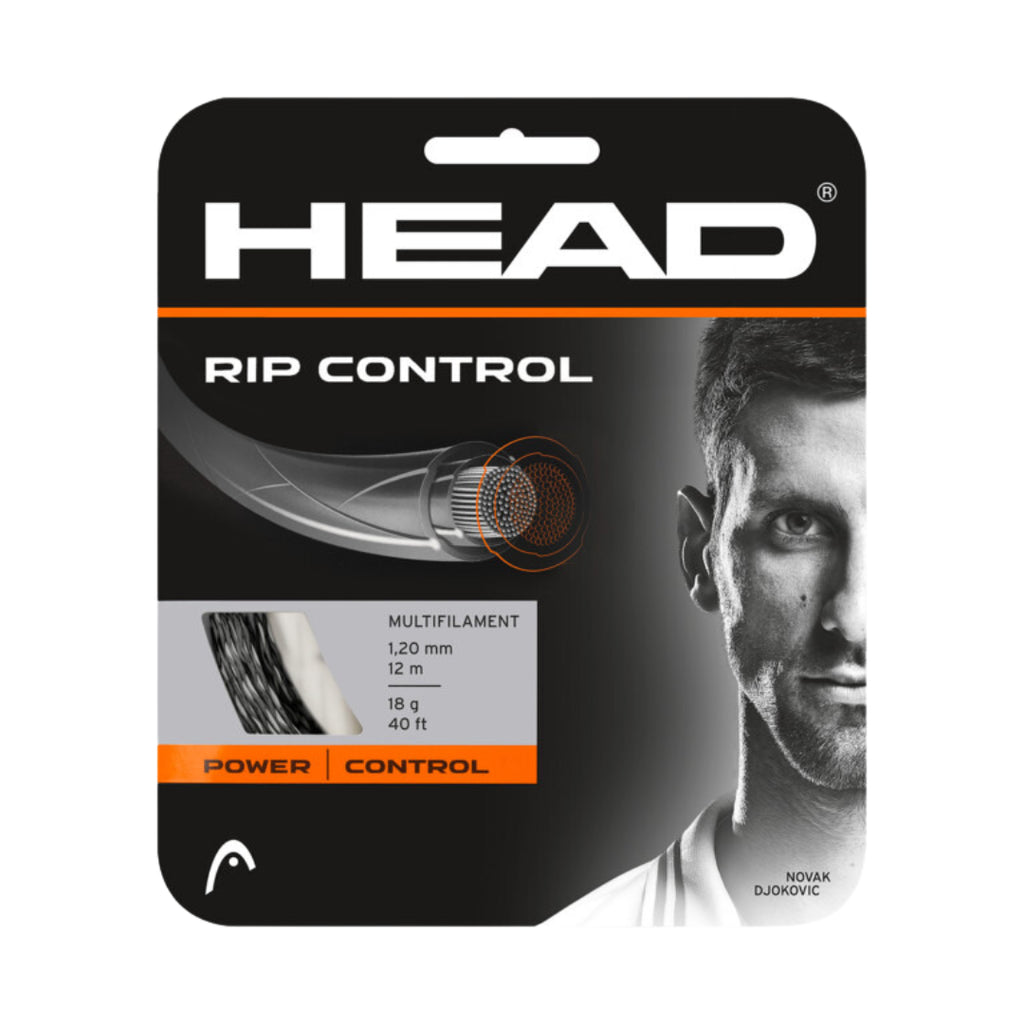 Head Rip Control Tennis String - Black-The Racquet Shop-Shop Online in UAE, Saudi Arabia, Kuwait, Oman, Bahrain and Qatar