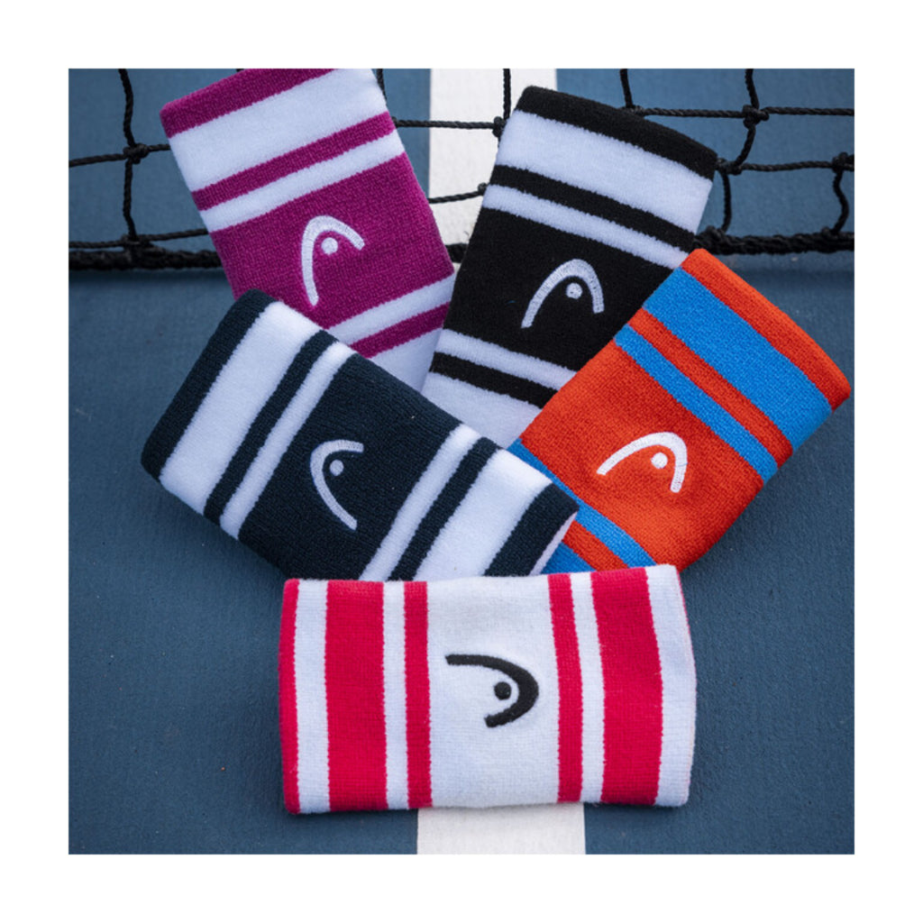 Head Wristband Striped 5"-The Racquet Shop-Shop Online in UAE, Saudi Arabia, Kuwait, Oman, Bahrain and Qatar