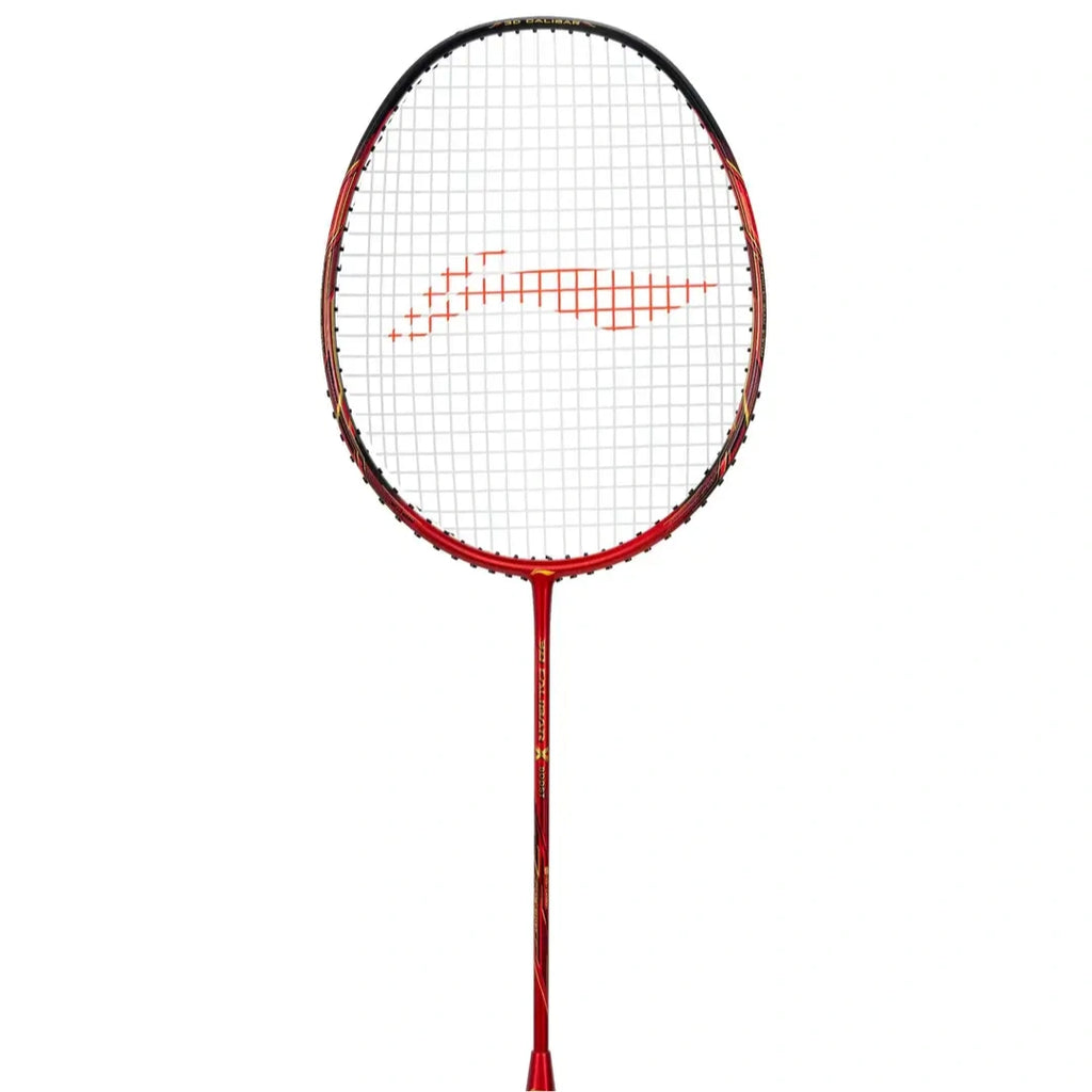 Li-Ning 3D Calibar X Boost Badminton Racquet (Red/Black)-The Racquet Shop-Shop Online in UAE, Saudi Arabia, Kuwait, Oman, Bahrain and Qatar