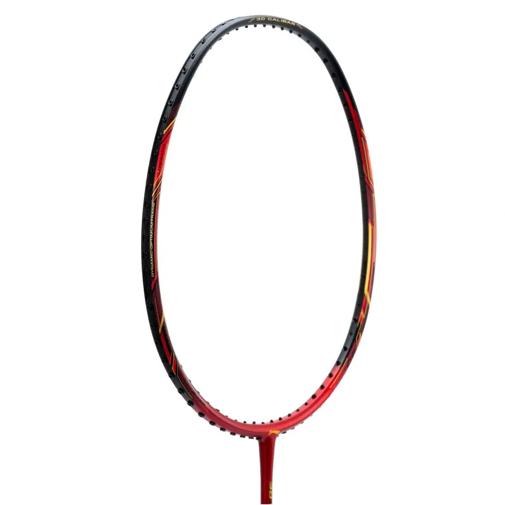 Li-Ning 3D Calibar X Boost Badminton Racquet (Red/Black)-The Racquet Shop-Shop Online in UAE, Saudi Arabia, Kuwait, Oman, Bahrain and Qatar