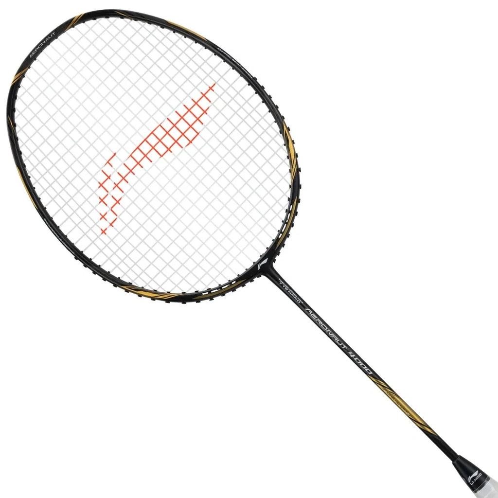 Li-Ning Aeronaut 4000 Badminton Racquet (Black/Gold)-The Racquet Shop-Shop Online in UAE, Saudi Arabia, Kuwait, Oman, Bahrain and Qatar