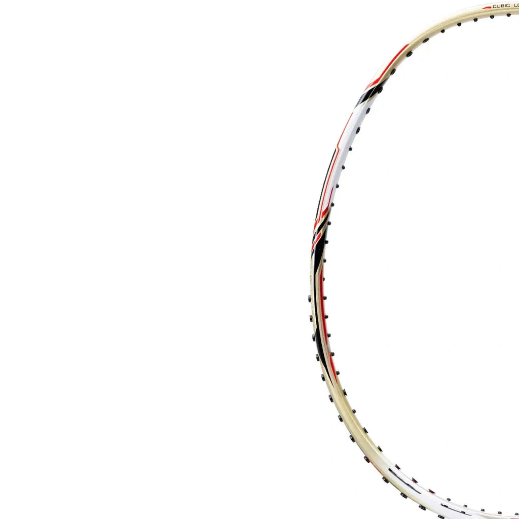 Li-Ning Aeronaut 9000 Badminton Racquet (White/Gold)-The Racquet Shop-Shop Online in UAE, Saudi Arabia, Kuwait, Oman, Bahrain and Qatar