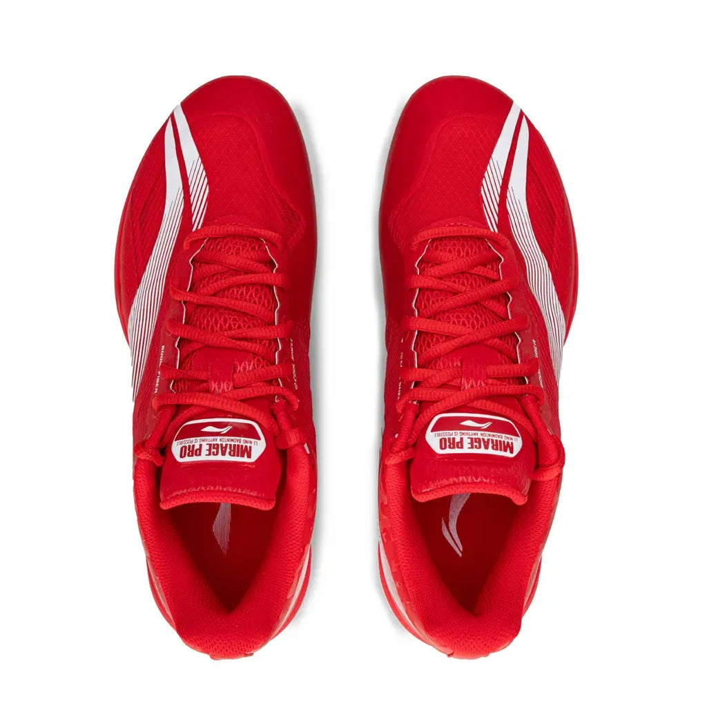 Li-Ning Mirage Pro Badminton Shoes - Firey Red-The Racquet Shop-Shop Online in UAE, Saudi Arabia, Kuwait, Oman, Bahrain and Qatar