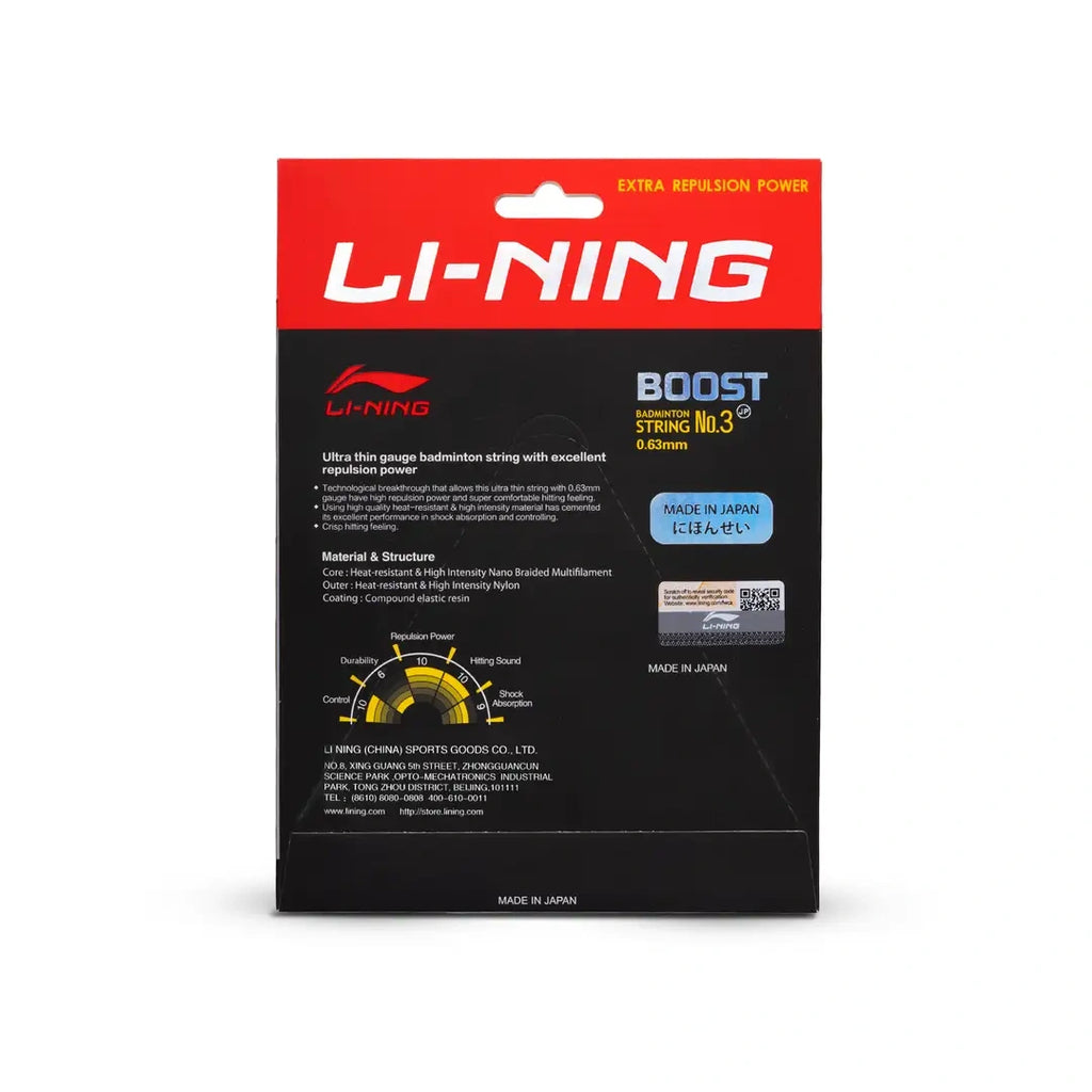 Li-Ning No. 3 Boost Badminton String-The Racquet Shop-Shop Online in UAE, Saudi Arabia, Kuwait, Oman, Bahrain and Qatar