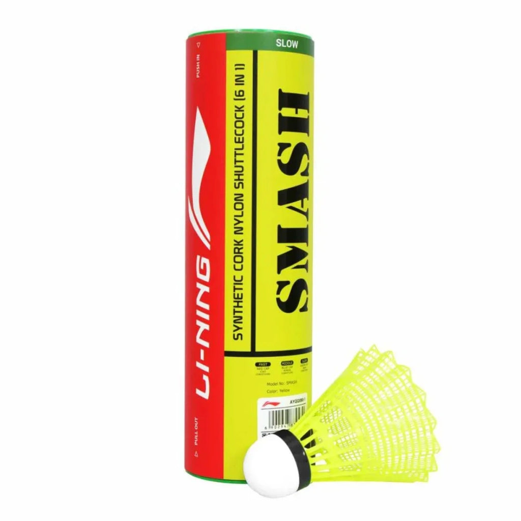 Li-Ning Smash Nylon Badminton Shuttlecock-The Racquet Shop-Shop Online in UAE, Saudi Arabia, Kuwait, Oman, Bahrain and Qatar