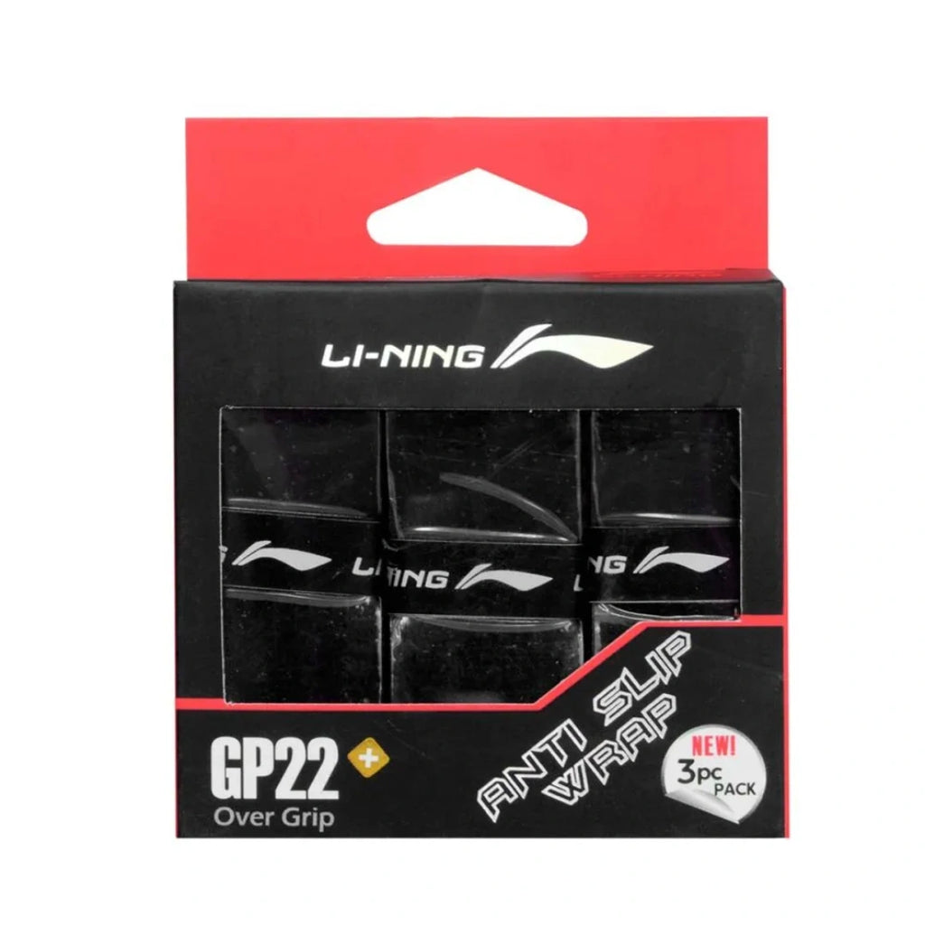 Li-Ning GP 22 Badminton Grip - Pack of 3-The Racquet Shop-Shop Online in UAE, Saudi Arabia, Kuwait, Oman, Bahrain and Qatar