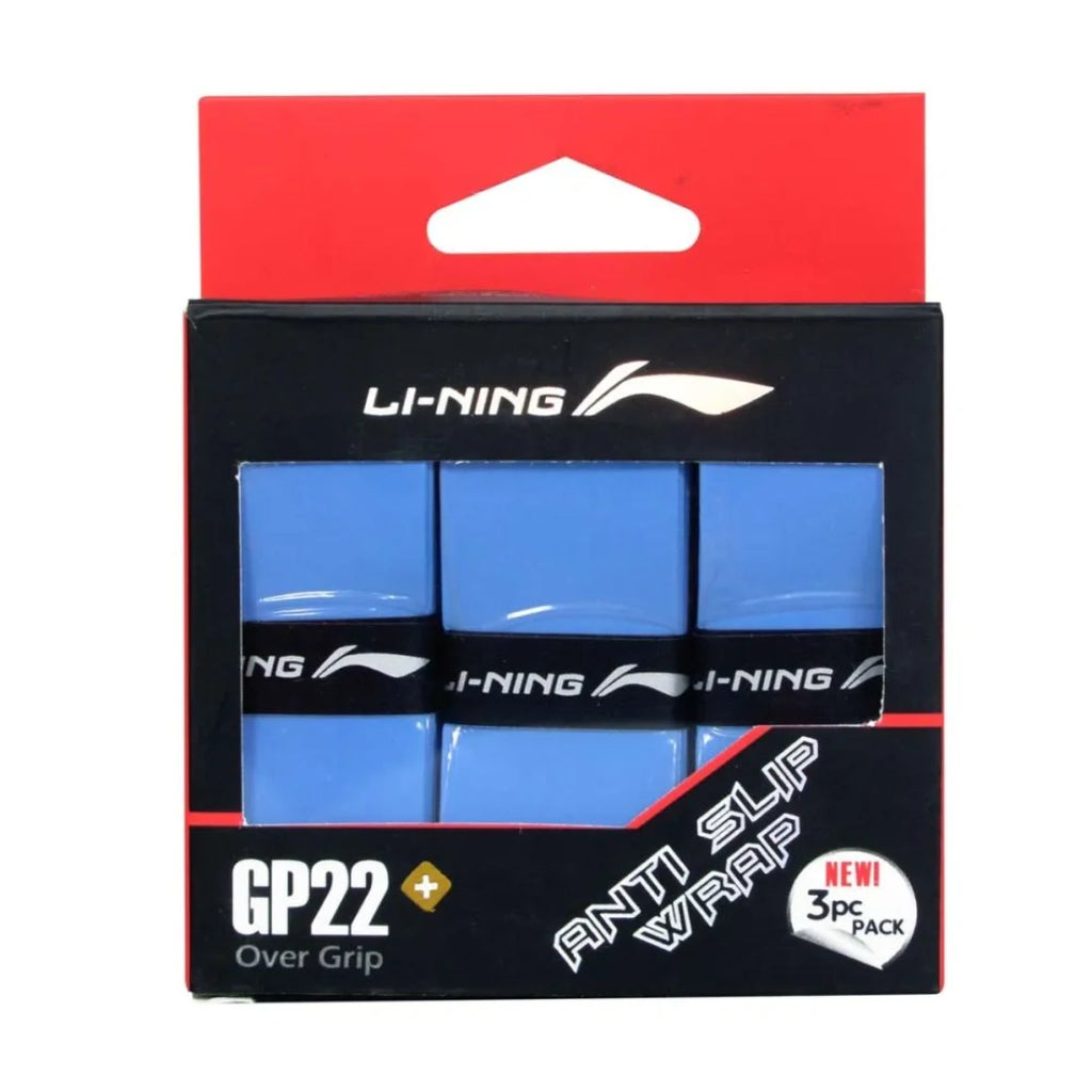 Li-Ning GP 22 Badminton Grip - Pack of 3-The Racquet Shop-Shop Online in UAE, Saudi Arabia, Kuwait, Oman, Bahrain and Qatar