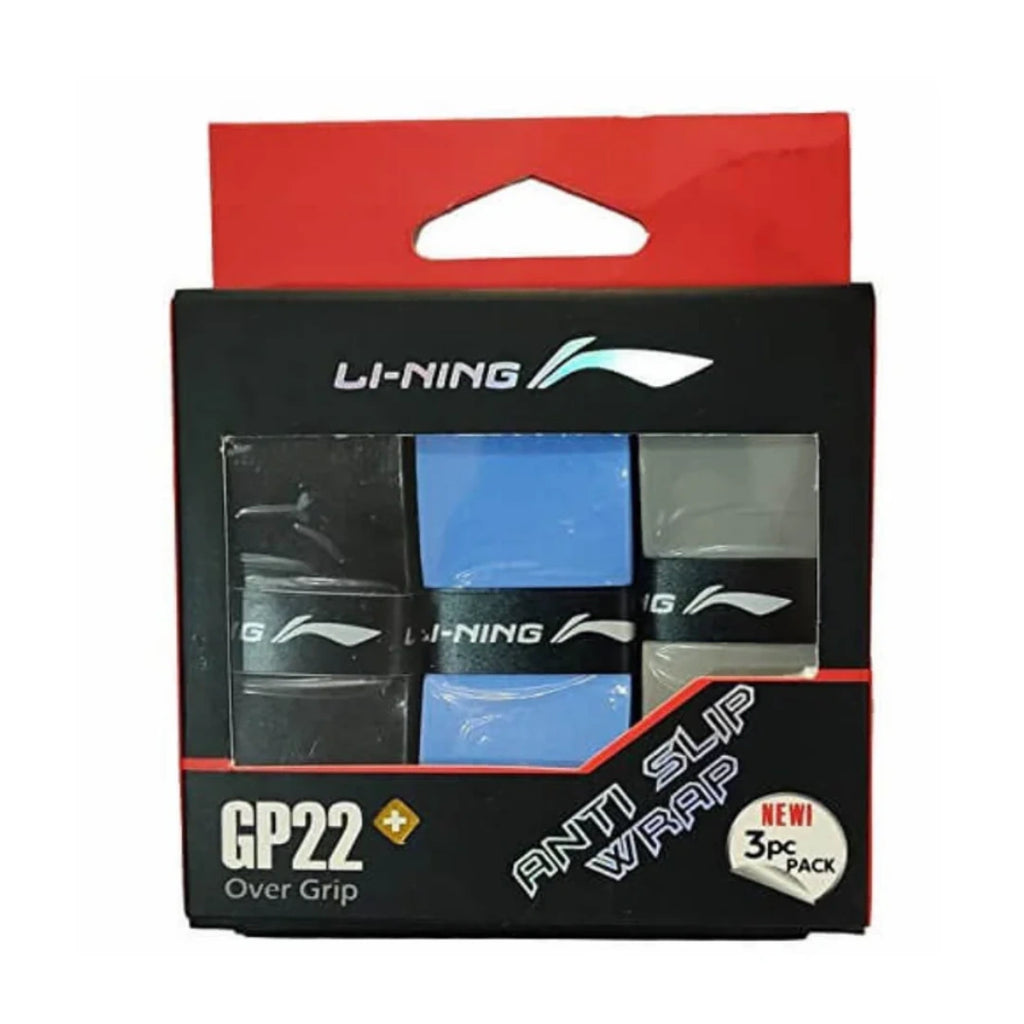 Li-Ning GP 22 Badminton Grip - Pack of 3-The Racquet Shop-Shop Online in UAE, Saudi Arabia, Kuwait, Oman, Bahrain and Qatar