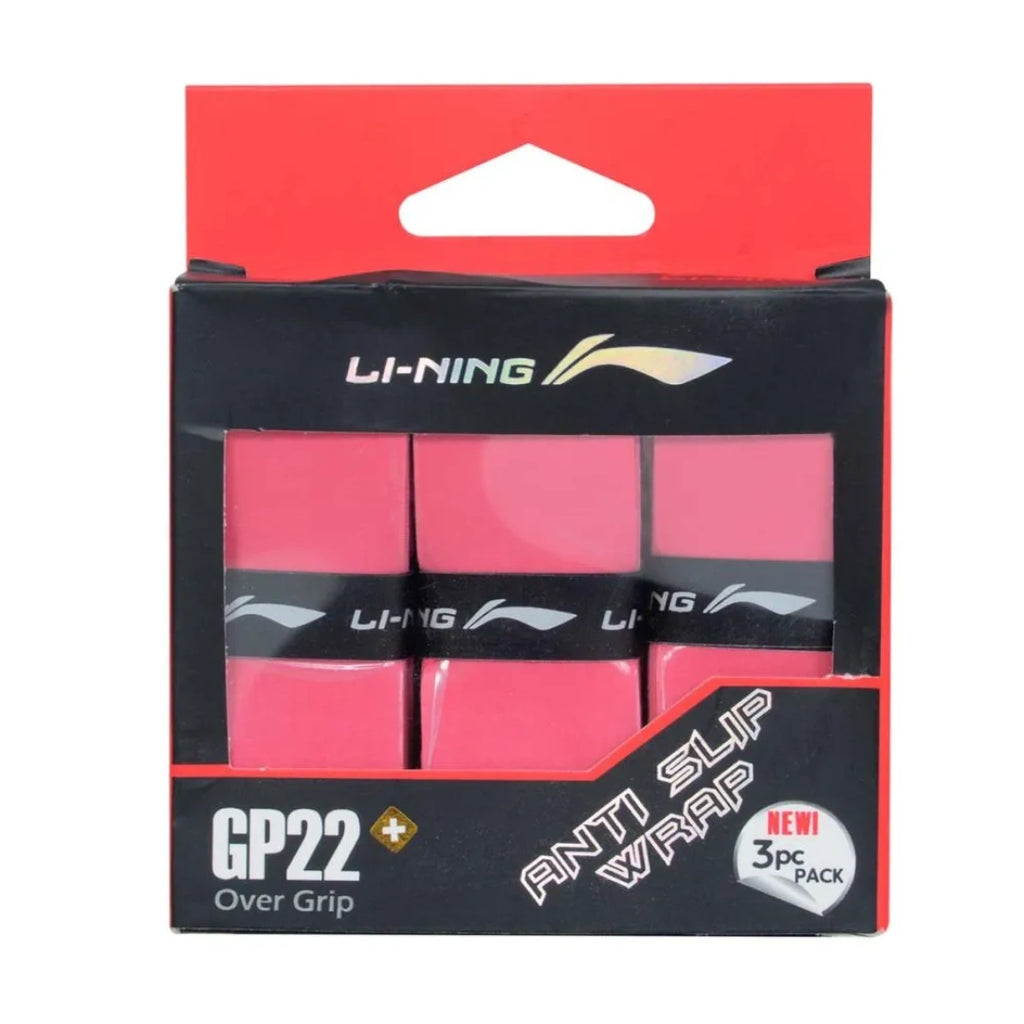 Li-Ning GP 22 Badminton Grip - Pack of 3-The Racquet Shop-Shop Online in UAE, Saudi Arabia, Kuwait, Oman, Bahrain and Qatar