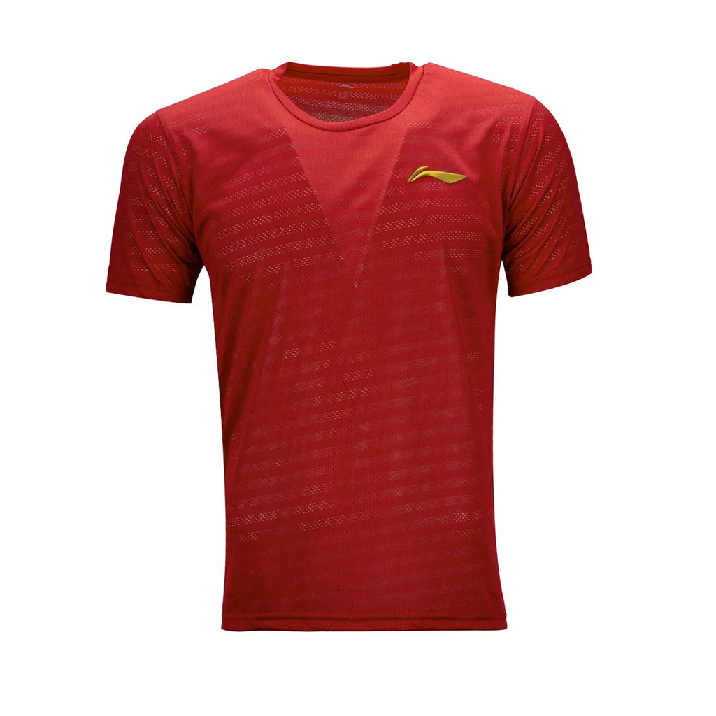 Li-Ning Essential 3D T-Shirt-The Racquet Shop-Shop Online in UAE, Saudi Arabia, Kuwait, Oman, Bahrain and Qatar