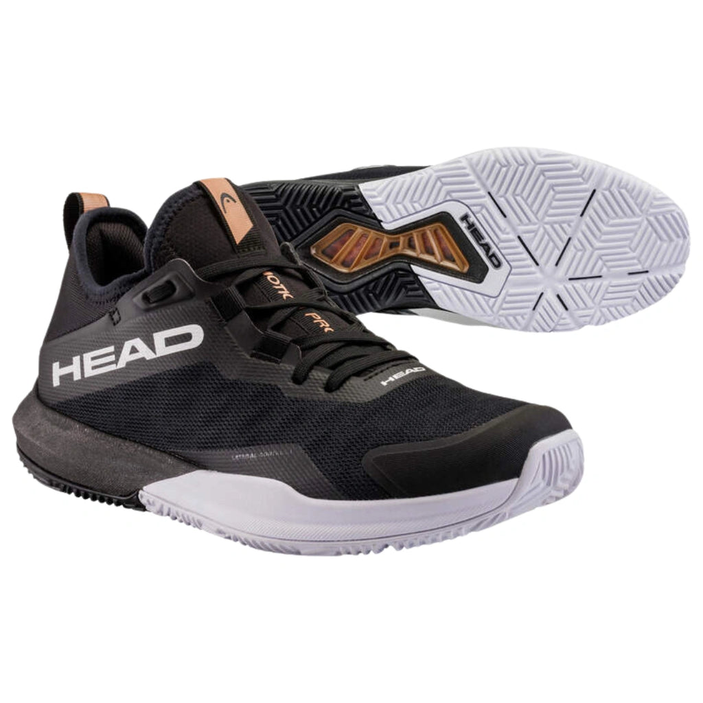 Head Motion Pro Mens Padel Shoes - Black/White-The Racquet Shop-Shop Online in UAE, Saudi Arabia, Kuwait, Oman, Bahrain and Qatar