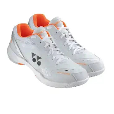 YONEX Power Cushion 65 X Shoes - White/Orange-The Racquet Shop-Shop Online in UAE, Saudi Arabia, Kuwait, Oman, Bahrain and Qatar