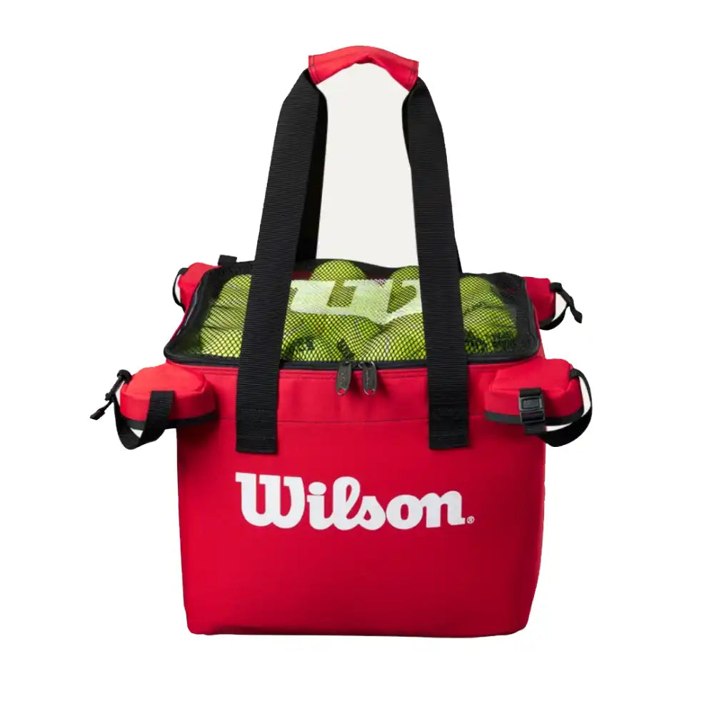 Wilson Tennis Teaching Cart - Red-The Racquet Shop-Shop Online in UAE, Saudi Arabia, Kuwait, Oman, Bahrain and Qatar