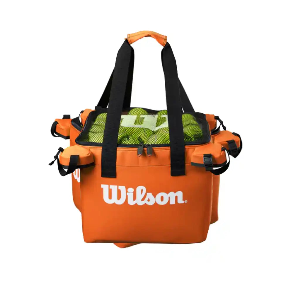 Wilson Tennis Teaching Cart - Orange-The Racquet Shop-Shop Online in UAE, Saudi Arabia, Kuwait, Oman, Bahrain and Qatar