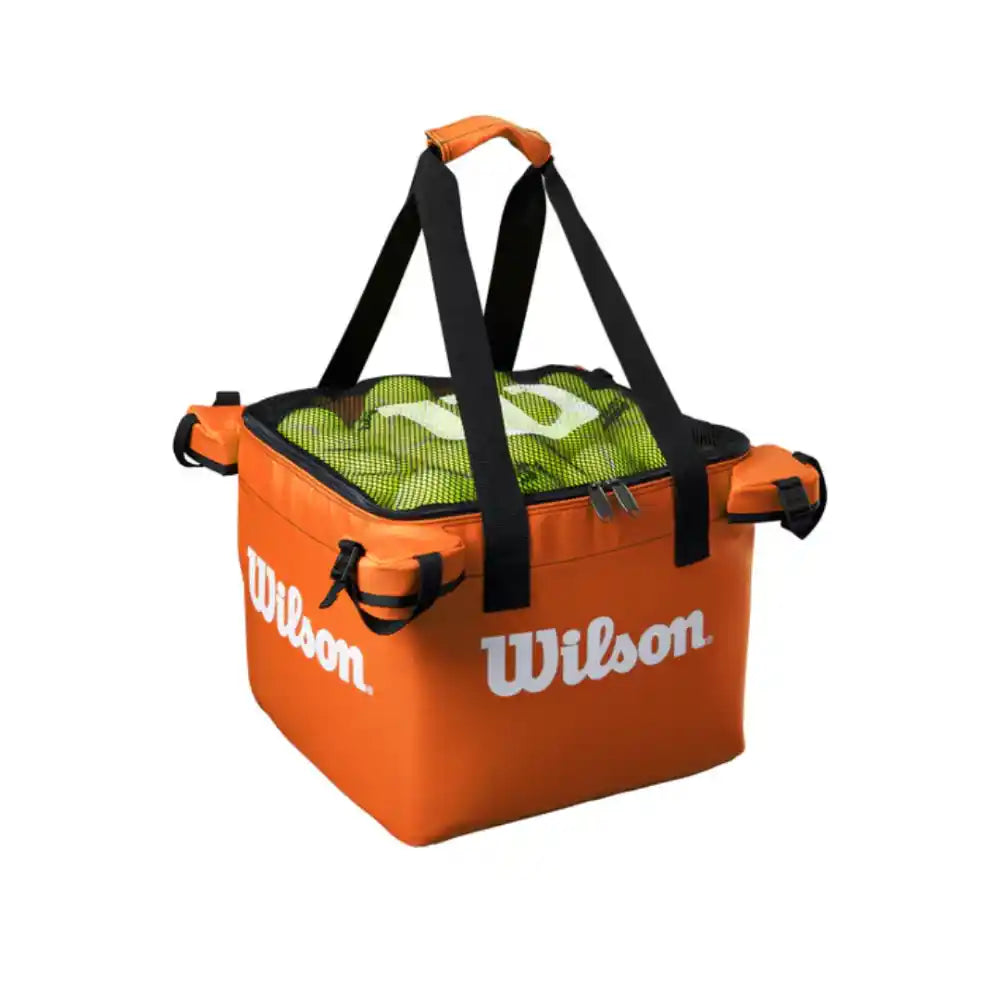 Wilson Tennis Teaching Cart - Orange-The Racquet Shop-Shop Online in UAE, Saudi Arabia, Kuwait, Oman, Bahrain and Qatar