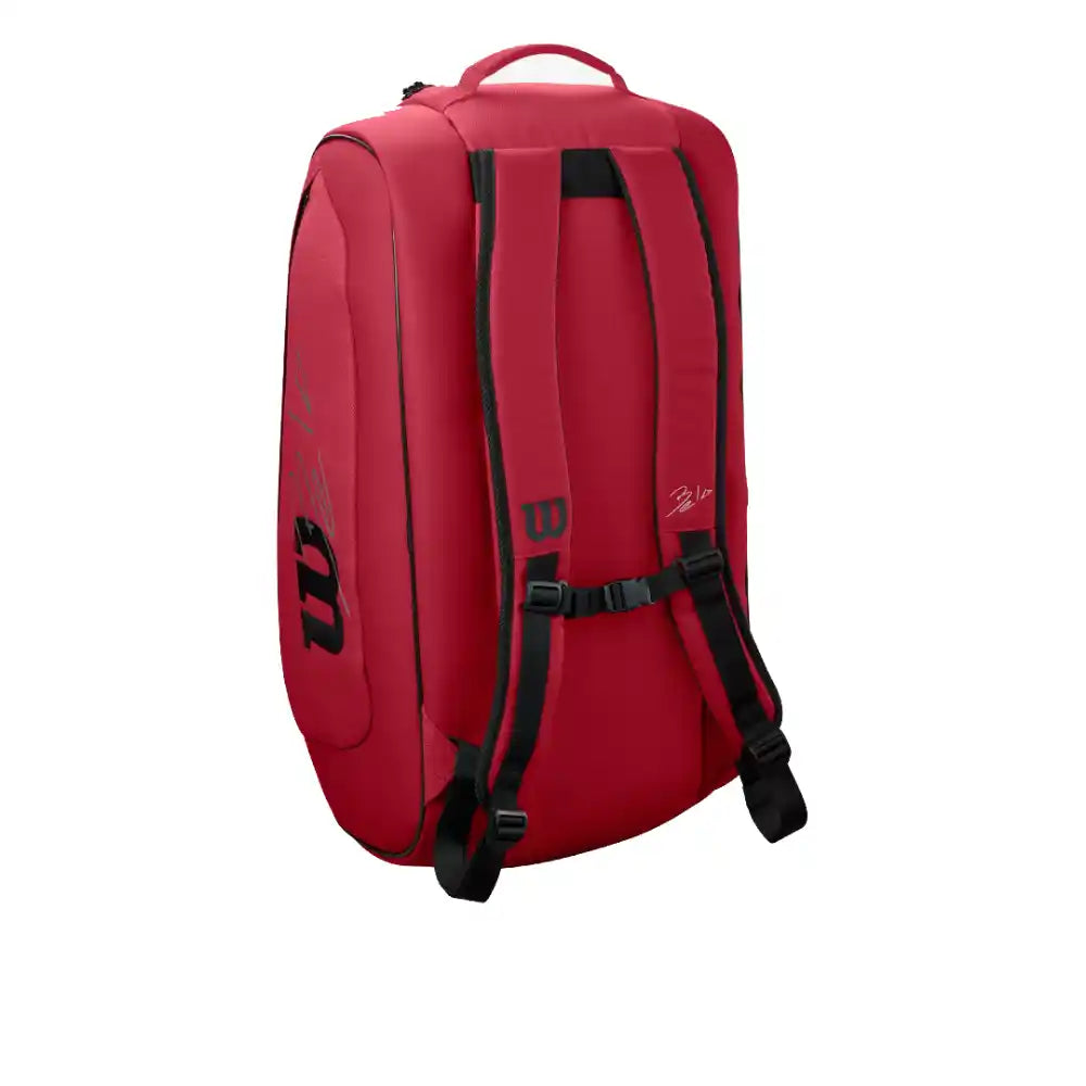 Wilson Bela DNA Super Tour Padel Bag - Red-The Racquet Shop-Shop Online in UAE, Saudi Arabia, Kuwait, Oman, Bahrain and Qatar