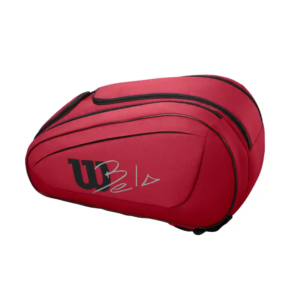 Wilson Bela DNA Super Tour Padel Bag - Red-The Racquet Shop-Shop Online in UAE, Saudi Arabia, Kuwait, Oman, Bahrain and Qatar