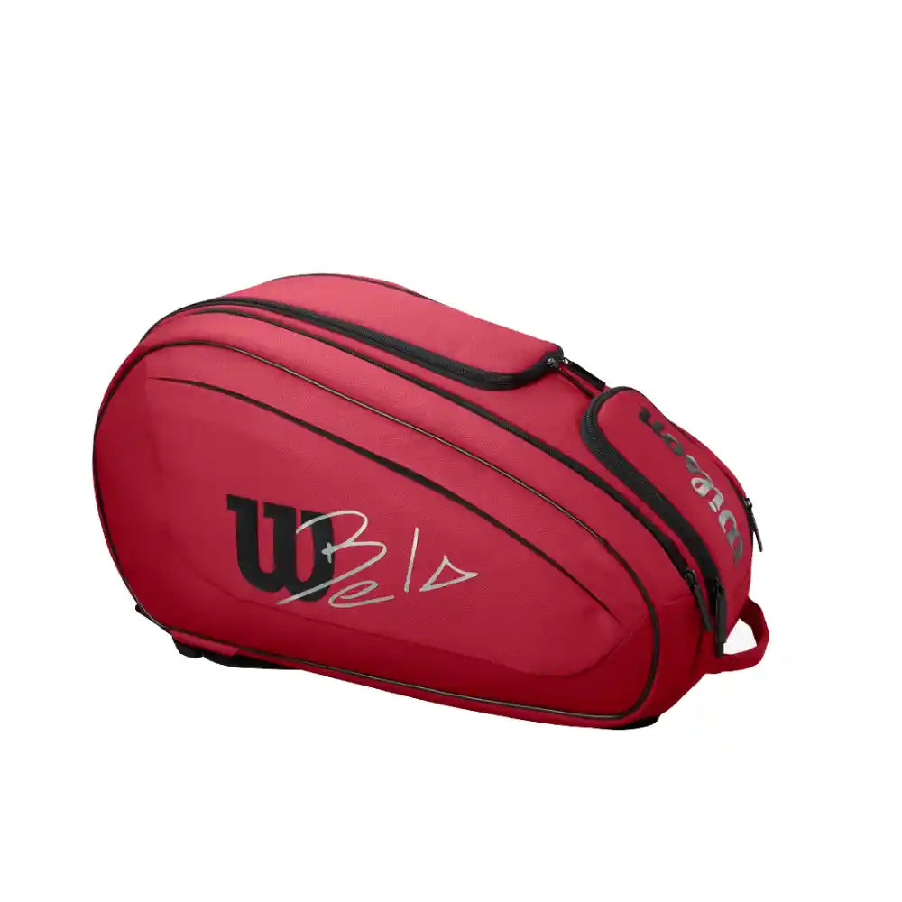 Wilson Bela DNA Super Tour Padel Bag - Red-The Racquet Shop-Shop Online in UAE, Saudi Arabia, Kuwait, Oman, Bahrain and Qatar