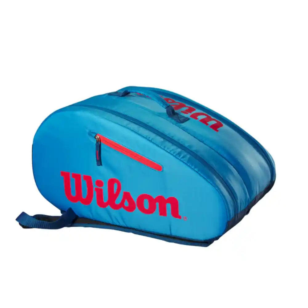 Wilson Junior Padel Bag - Blue/infrared-The Racquet Shop-Shop Online in UAE, Saudi Arabia, Kuwait, Oman, Bahrain and Qatar