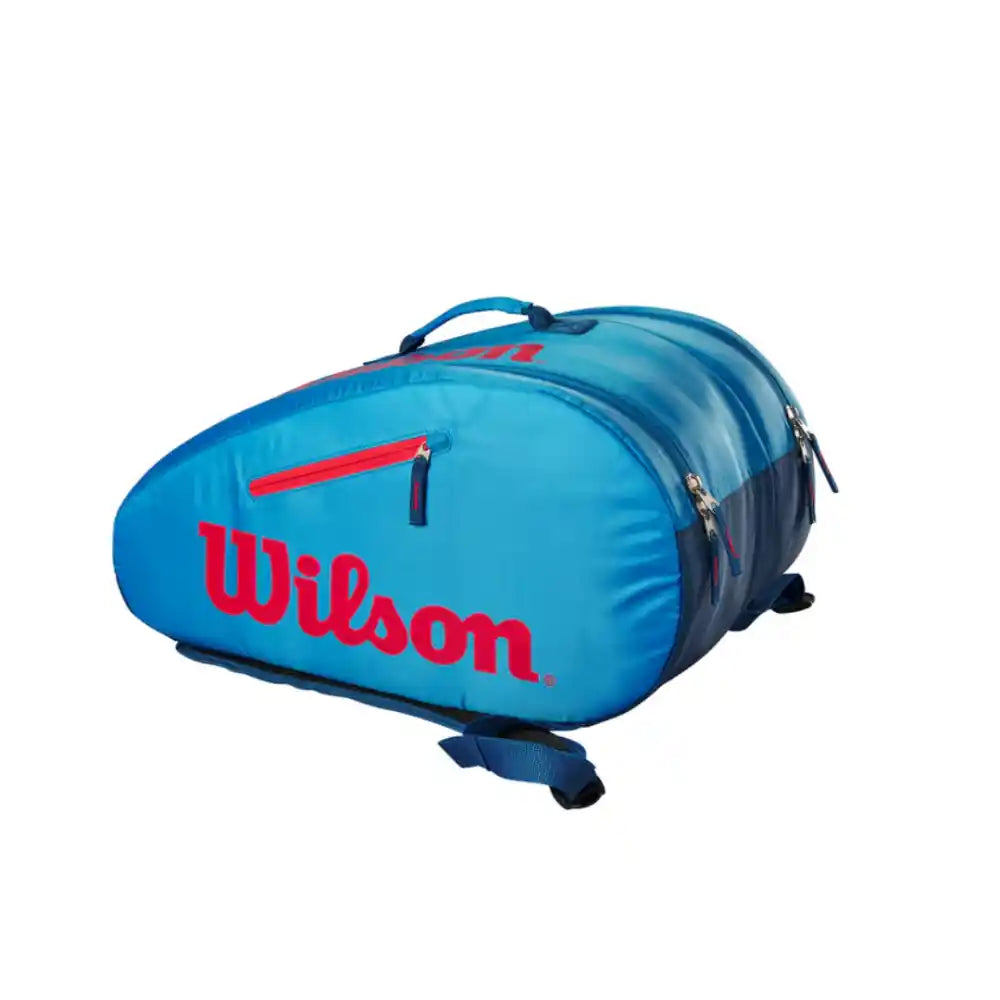 Wilson Junior Padel Bag - Blue/infrared-The Racquet Shop-Shop Online in UAE, Saudi Arabia, Kuwait, Oman, Bahrain and Qatar