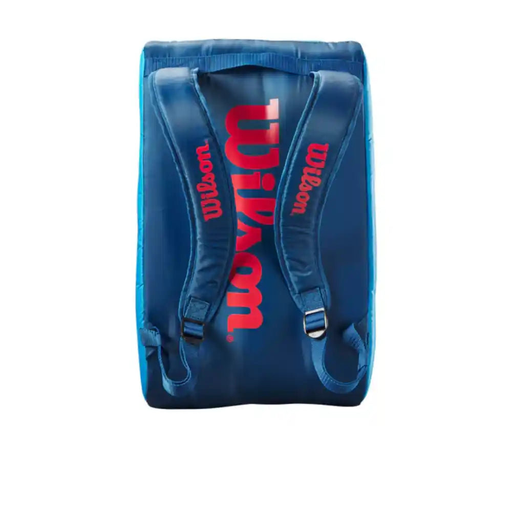 Wilson Junior Padel Bag - Blue/infrared-The Racquet Shop-Shop Online in UAE, Saudi Arabia, Kuwait, Oman, Bahrain and Qatar