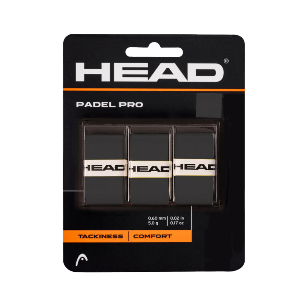 Head Padel Pro Tennis Overgrip (3 Pack)-The Racquet Shop-Shop Online in UAE, Saudi Arabia, Kuwait, Oman, Bahrain and Qatar