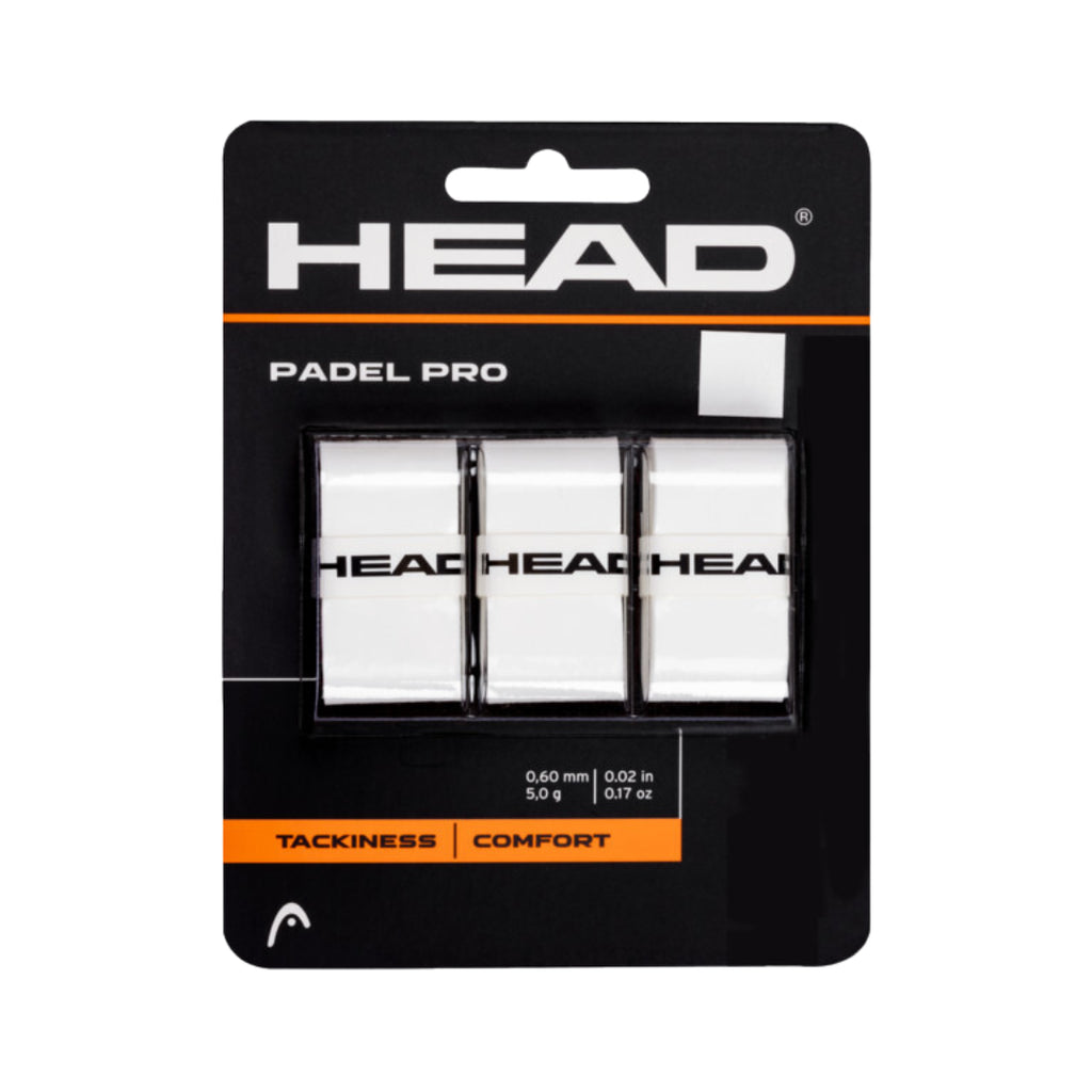 Head Padel Pro Tennis Overgrip (3 Pack)-The Racquet Shop-Shop Online in UAE, Saudi Arabia, Kuwait, Oman, Bahrain and Qatar