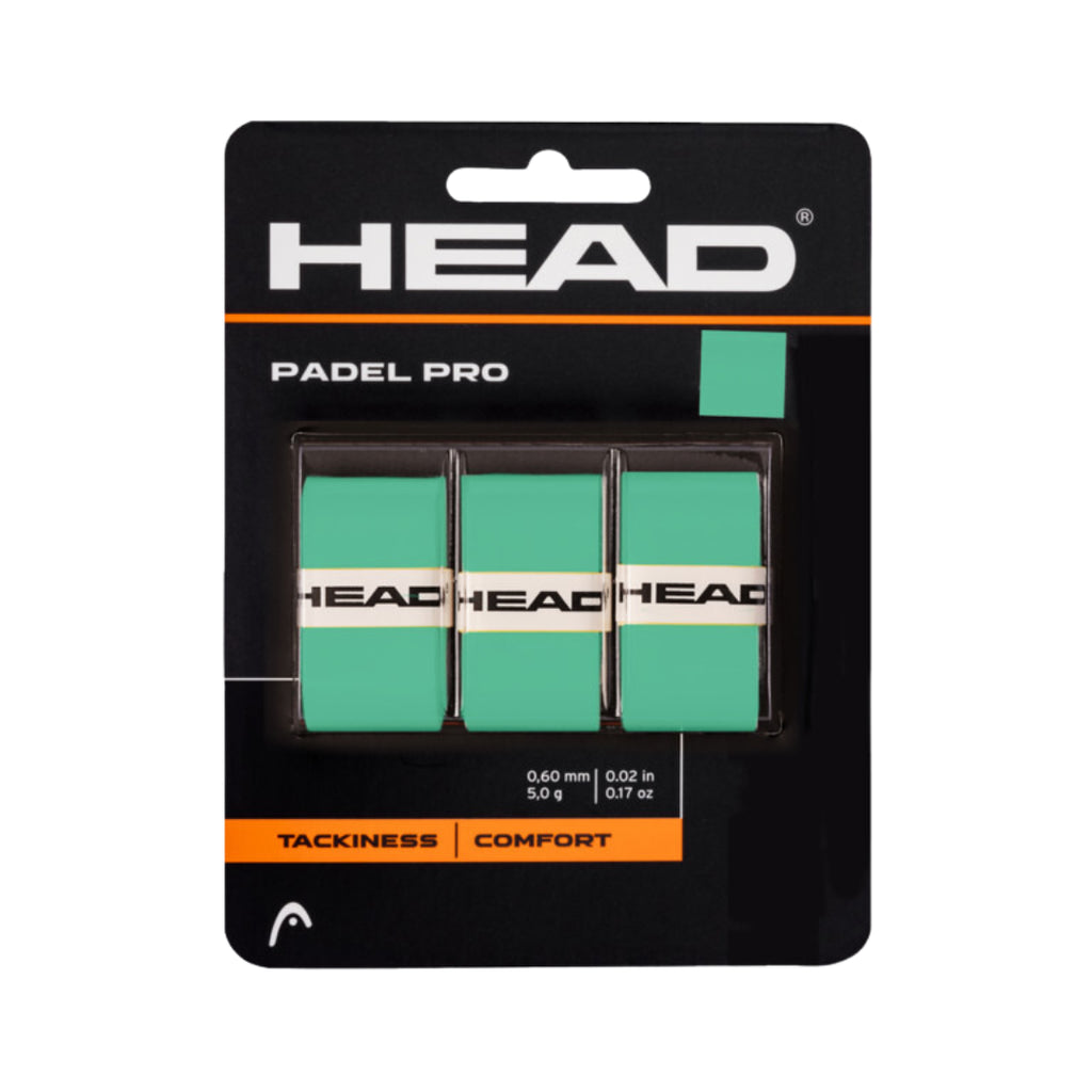 Head Padel Pro Tennis Overgrip (3 Pack)-The Racquet Shop-Shop Online in UAE, Saudi Arabia, Kuwait, Oman, Bahrain and Qatar