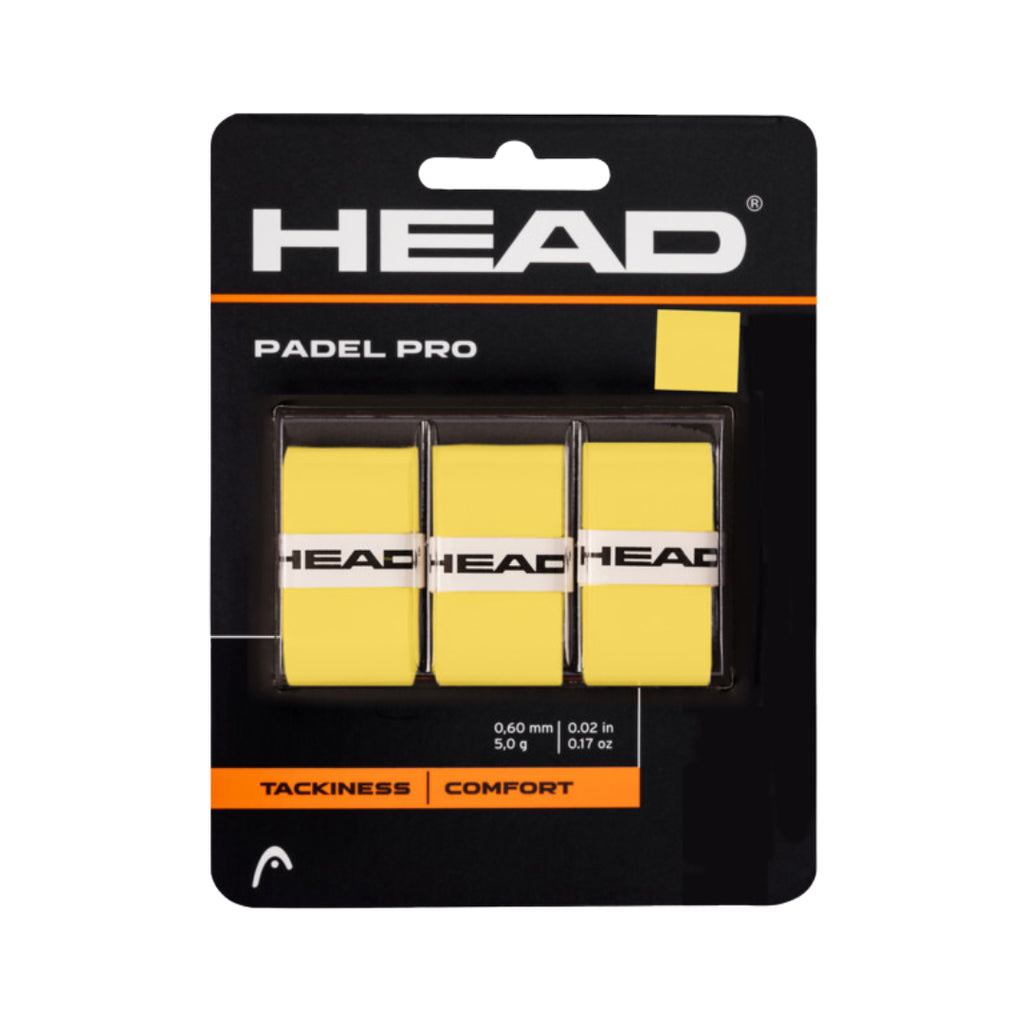 Head Padel Pro Tennis Overgrip (3 Pack)-The Racquet Shop-Shop Online in UAE, Saudi Arabia, Kuwait, Oman, Bahrain and Qatar