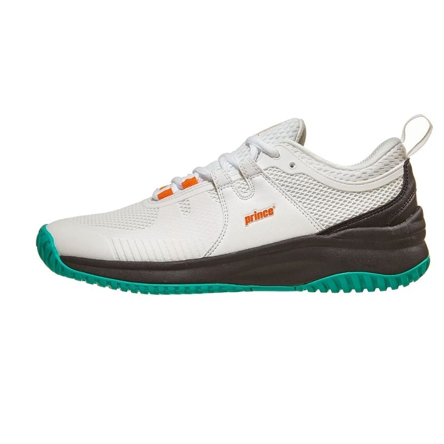 Prince Men's Venom Tennis Shoes - White/Black/Teal-The Racquet Shop-Shop Online in UAE, Saudi Arabia, Kuwait, Oman, Bahrain and Qatar