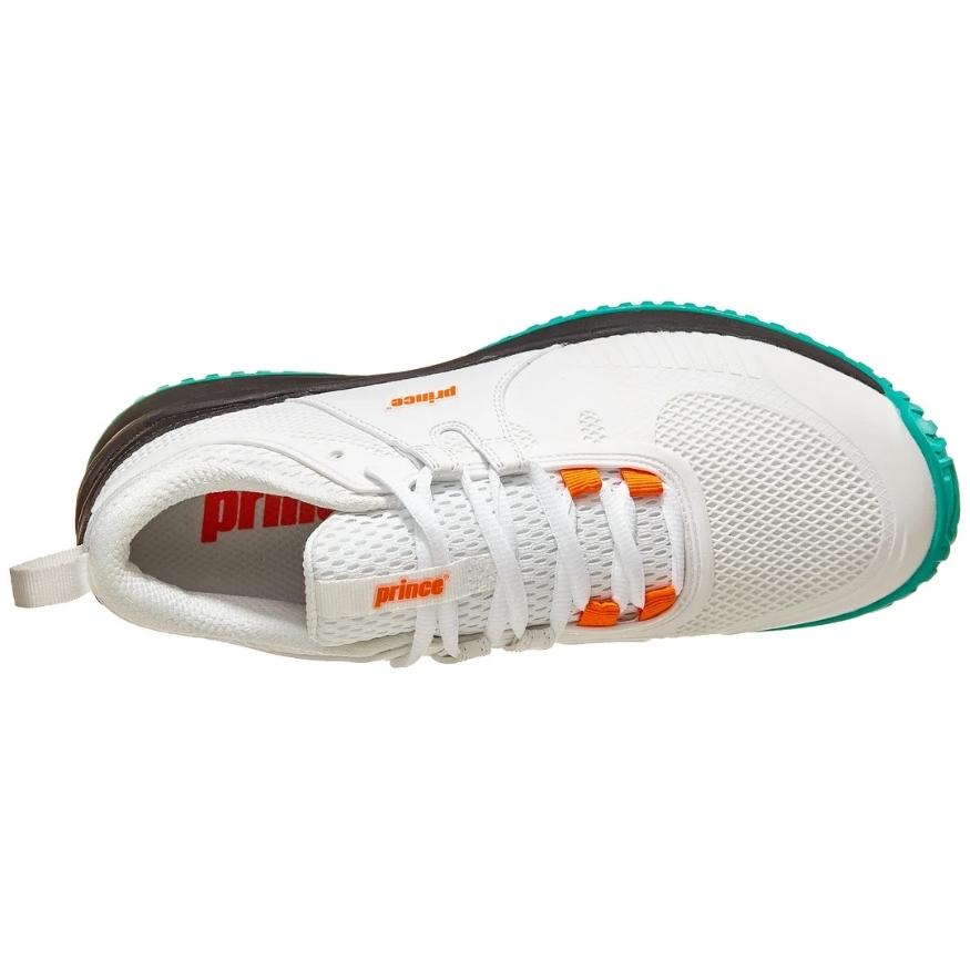 Prince Men's Venom Tennis Shoes - White/Black/Teal-The Racquet Shop-Shop Online in UAE, Saudi Arabia, Kuwait, Oman, Bahrain and Qatar
