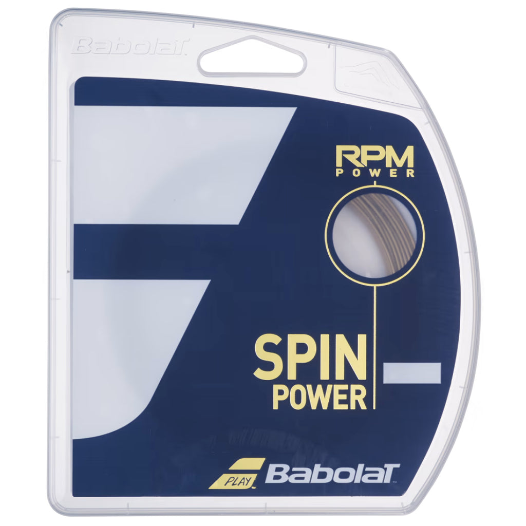 Babolat RPM Power 12M Tennis String - Electric Brown-The Racquet Shop-Shop Online in UAE, Saudi Arabia, Kuwait, Oman, Bahrain and Qatar