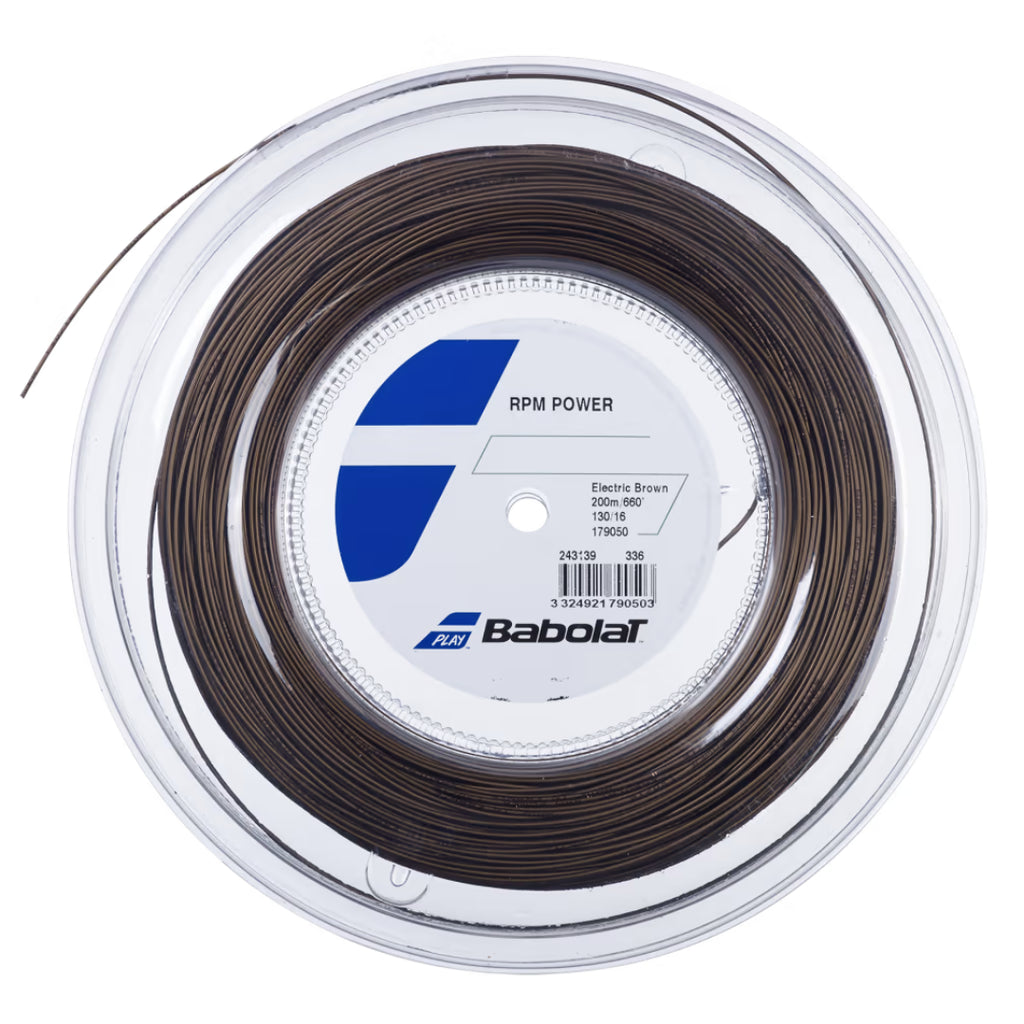 Babolat RPM Power 200M Tennis String - Electric Brown-The Racquet Shop-Shop Online in UAE, Saudi Arabia, Kuwait, Oman, Bahrain and Qatar