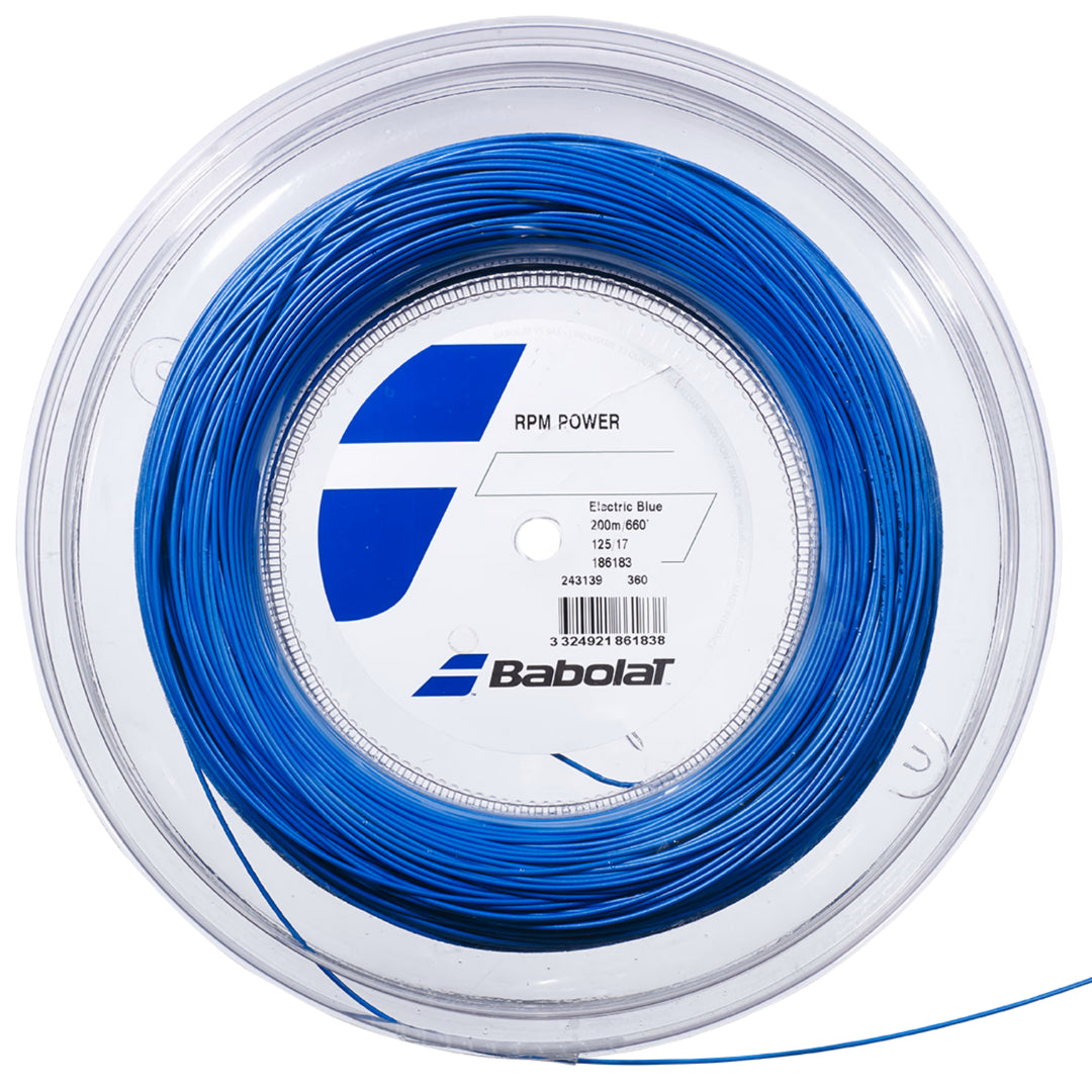 Babolat RPM Power 200M Tennis String - Electric Blue-The Racquet Shop-Shop Online in UAE, Saudi Arabia, Kuwait, Oman, Bahrain and Qatar